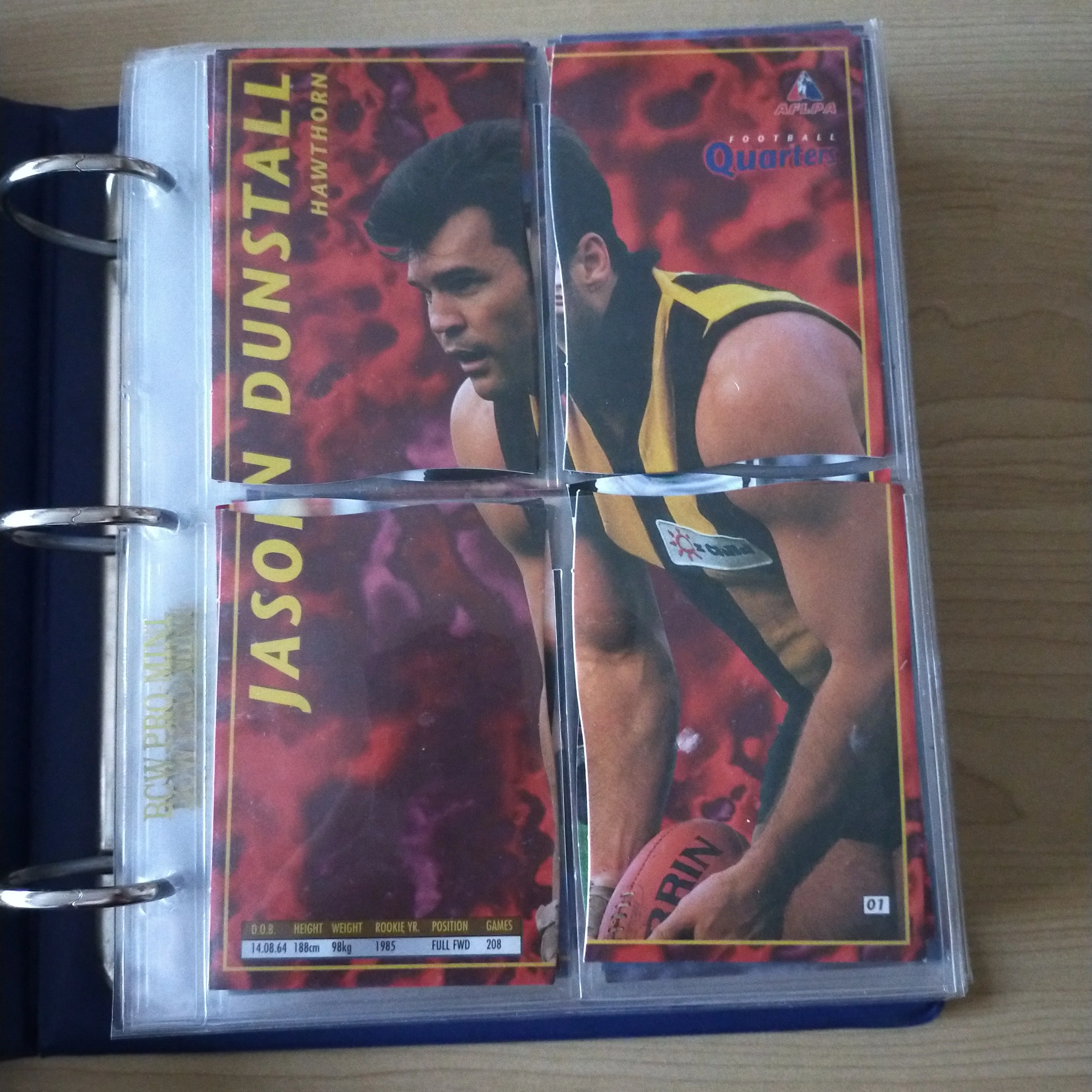 Five Albums of Approx 150 1995 AFLPA Football Bewick 4 Quarters Including Golds, Joe Misiri Young Guns, Jesaulenko's Lifetime Best - Image 5