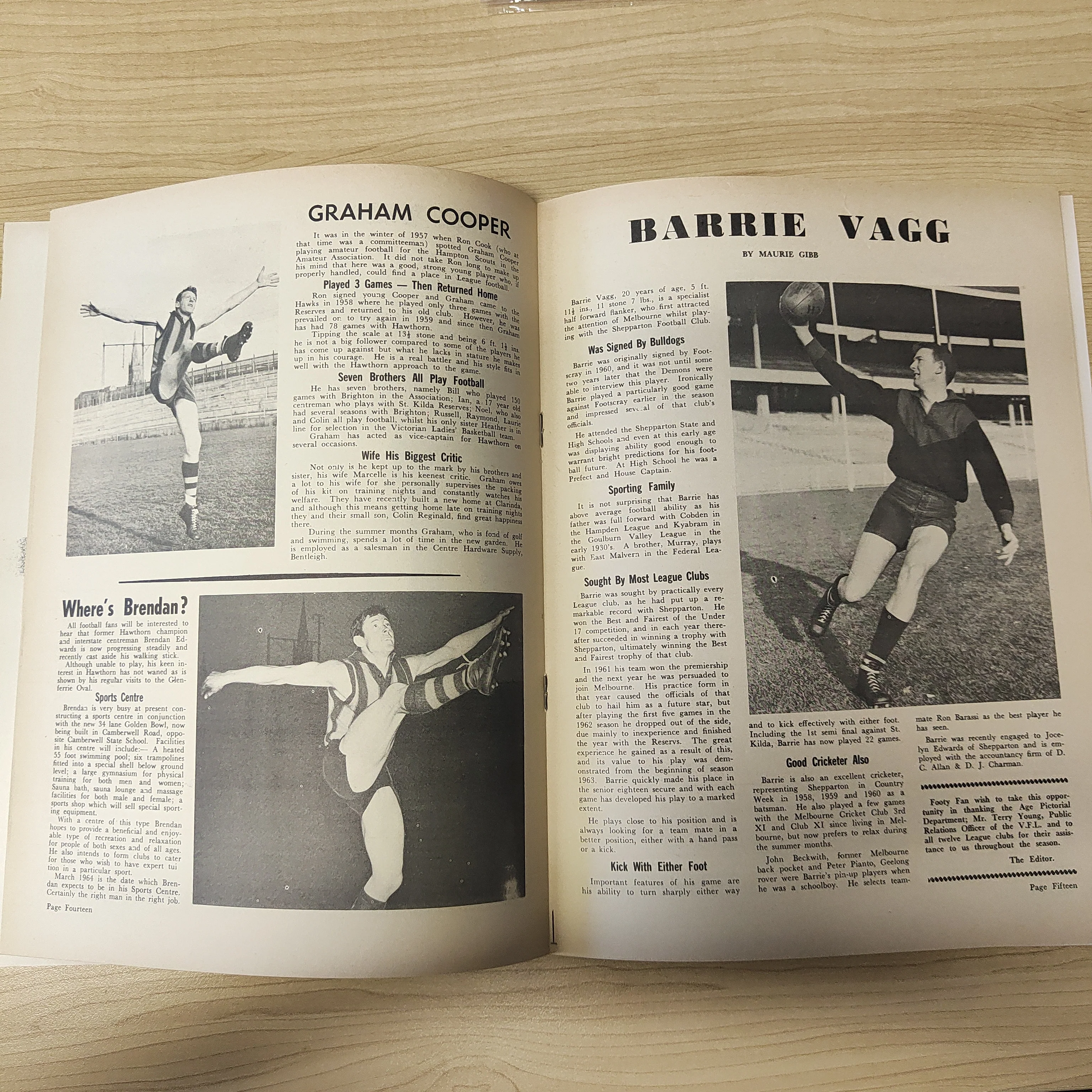 Footy Fan 1963 Vol. 1, No.15 Football Magazine - Image 3