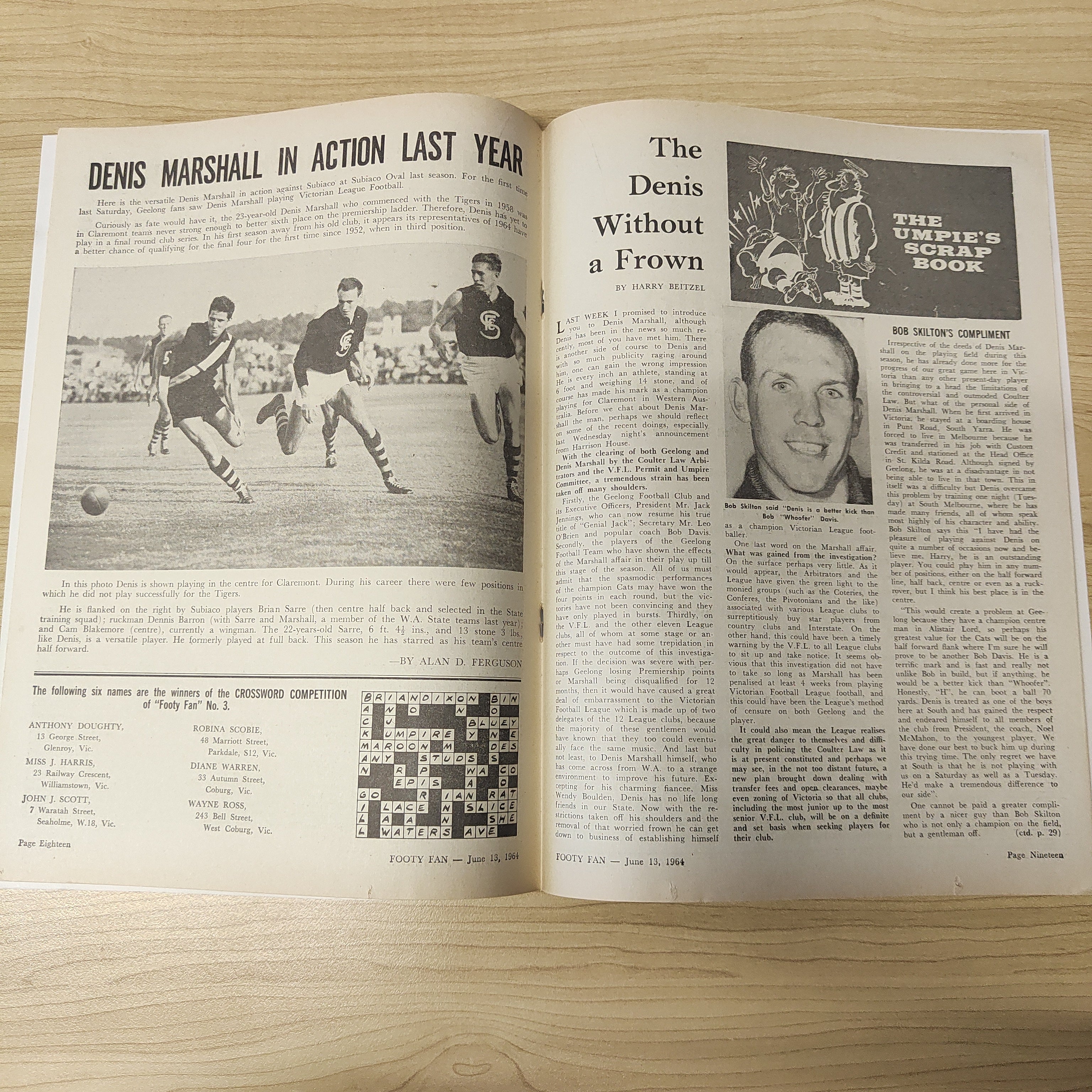 Footy Fan June 13 1964 Vol. 2, No.8 Football Magazine - Image 3