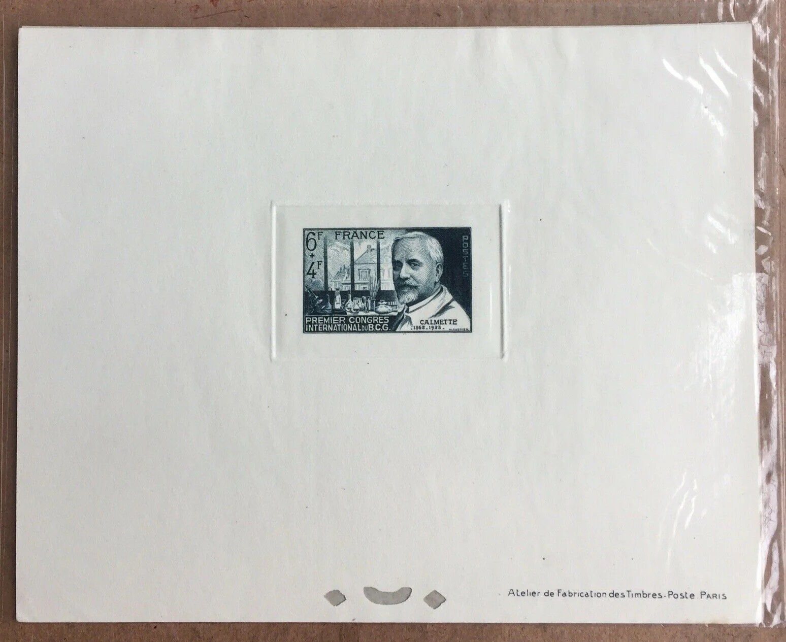 France 1948 Dr. Calmette Vaccine Congress Die Proof SG1036