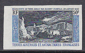 French Antarctic Territory TAAF SG 38 Air Discovery of Adelie Land Imperforate