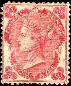 Great Britain SG 75 3d Deep Carmine-Rose Mint Missing perf