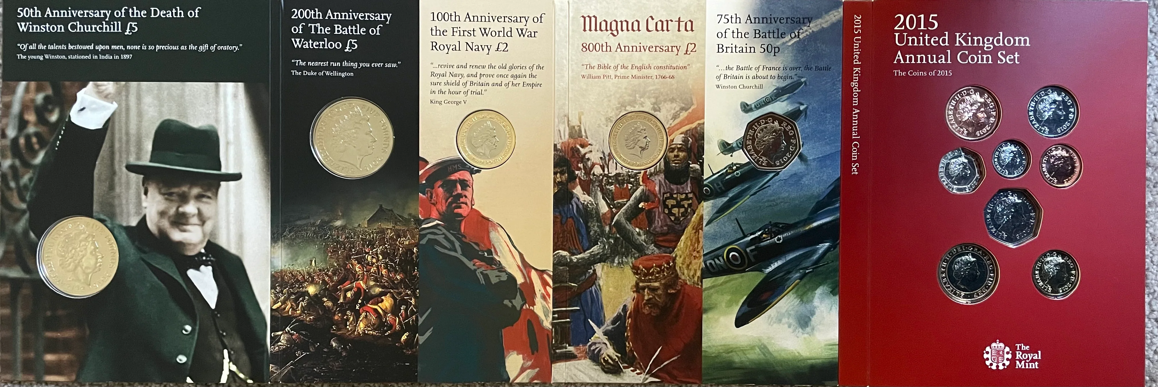 GB Great Britain United Kingdom 2015 The Annual 13 Coin Set - Image 2