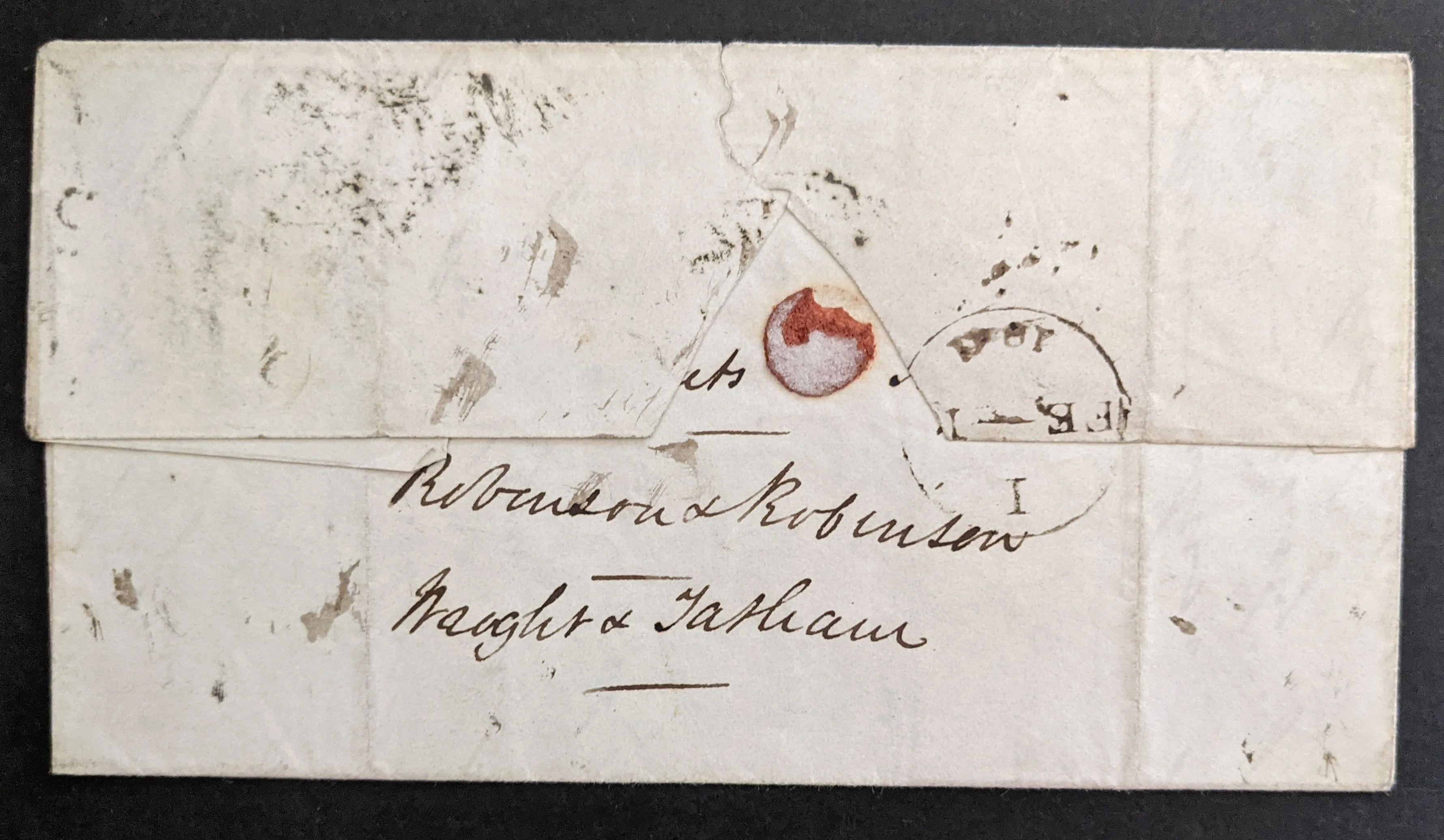 GB Great Britain 1840 SG1 1d Penny Black Cover with Black Maltese Cross - Image 2