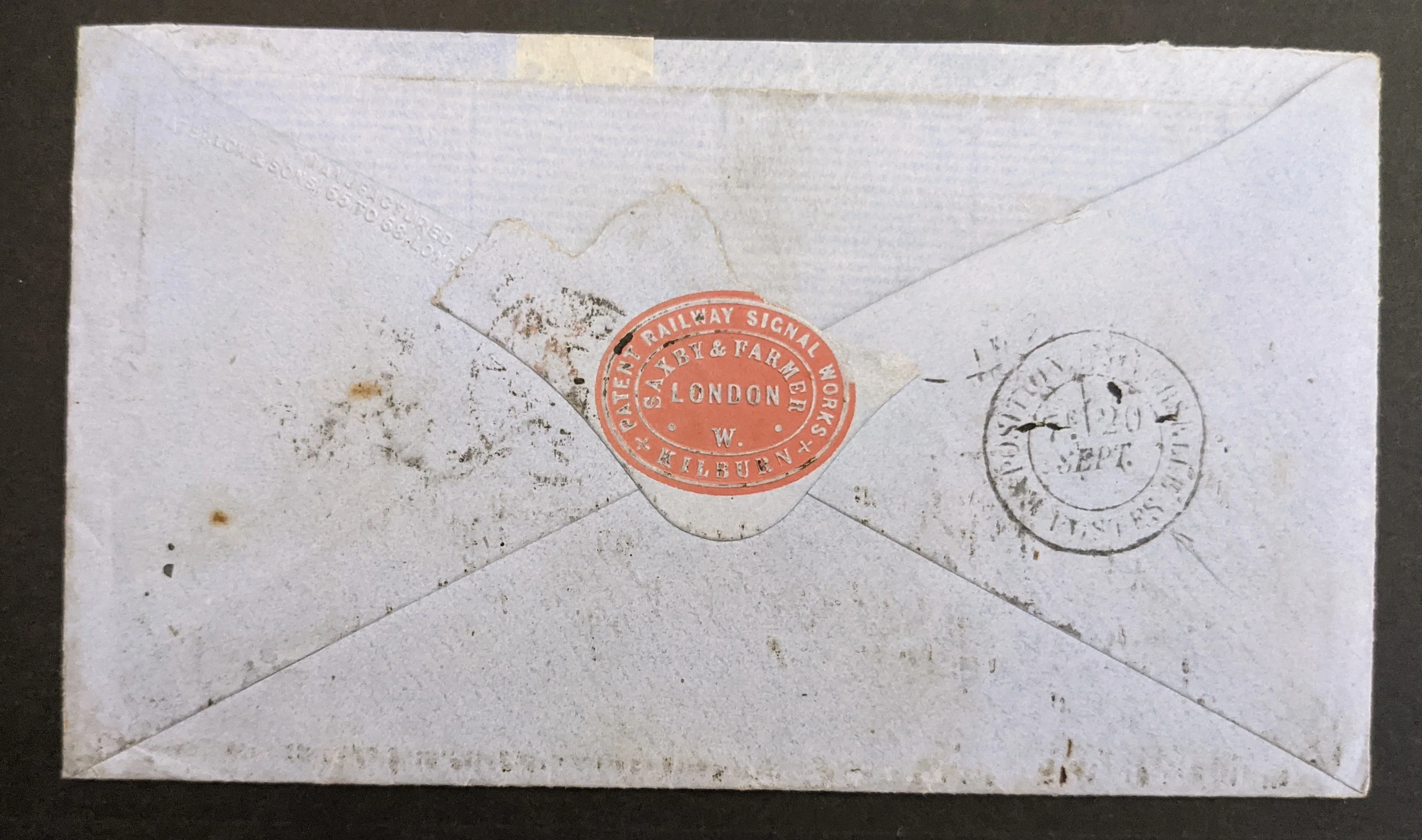 GB Great Britain 1867 World Fair Rare Inwards Mail with Exhibition Receival cds - Image 2