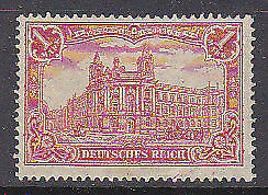 Germany SG 77A 1902 1m red Mint no gum