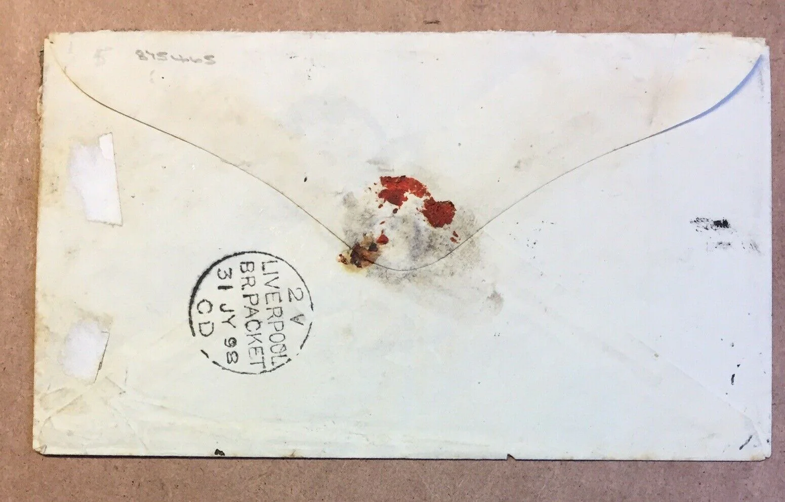 Gold Coast 1898 Queen Victoria Registered Cover Cape Coast to Birmingham Taxed4d - Image 2