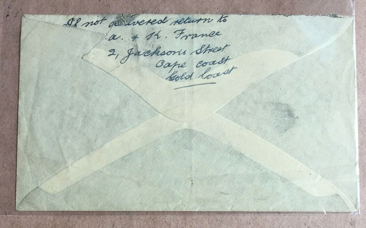 Gold Coast 1930s King George V Cover Cape Coast to Germany - Image 2