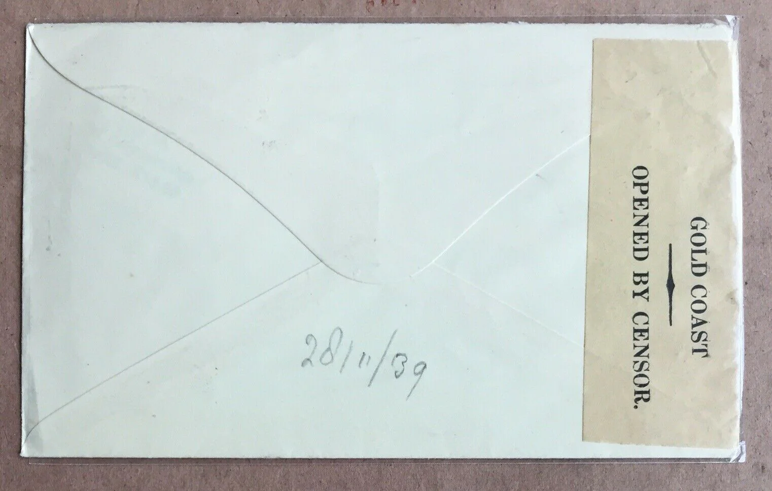 Gold Coast 1939 King George VI Cover Passed By Censor to Johannesburg - Image 2