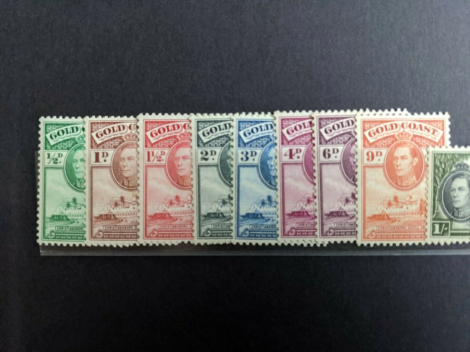 Gold Coast SG 120/32 Set of Stamps 1/2d to 10/- MUH - Image 2