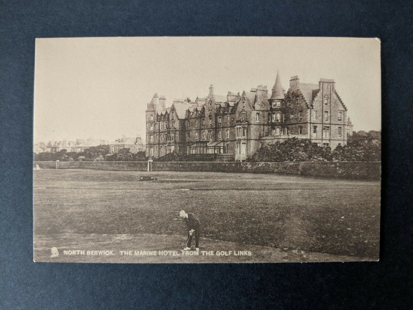 Golf Postcard North Berwick The Marine Hotel From The Golf Links