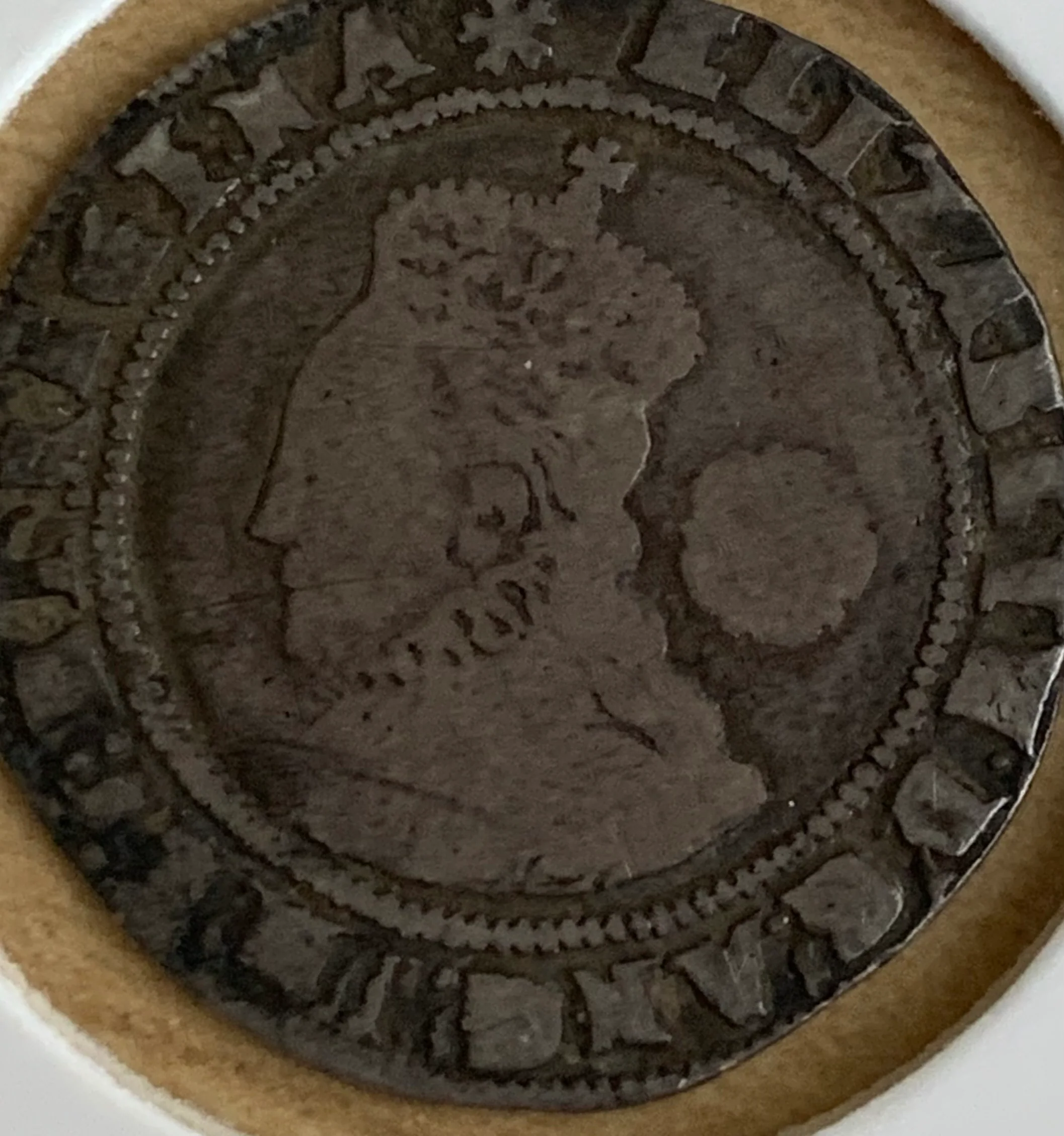 UK Great Britain: 1575 Elizabeth I Silver Sixpence 6d