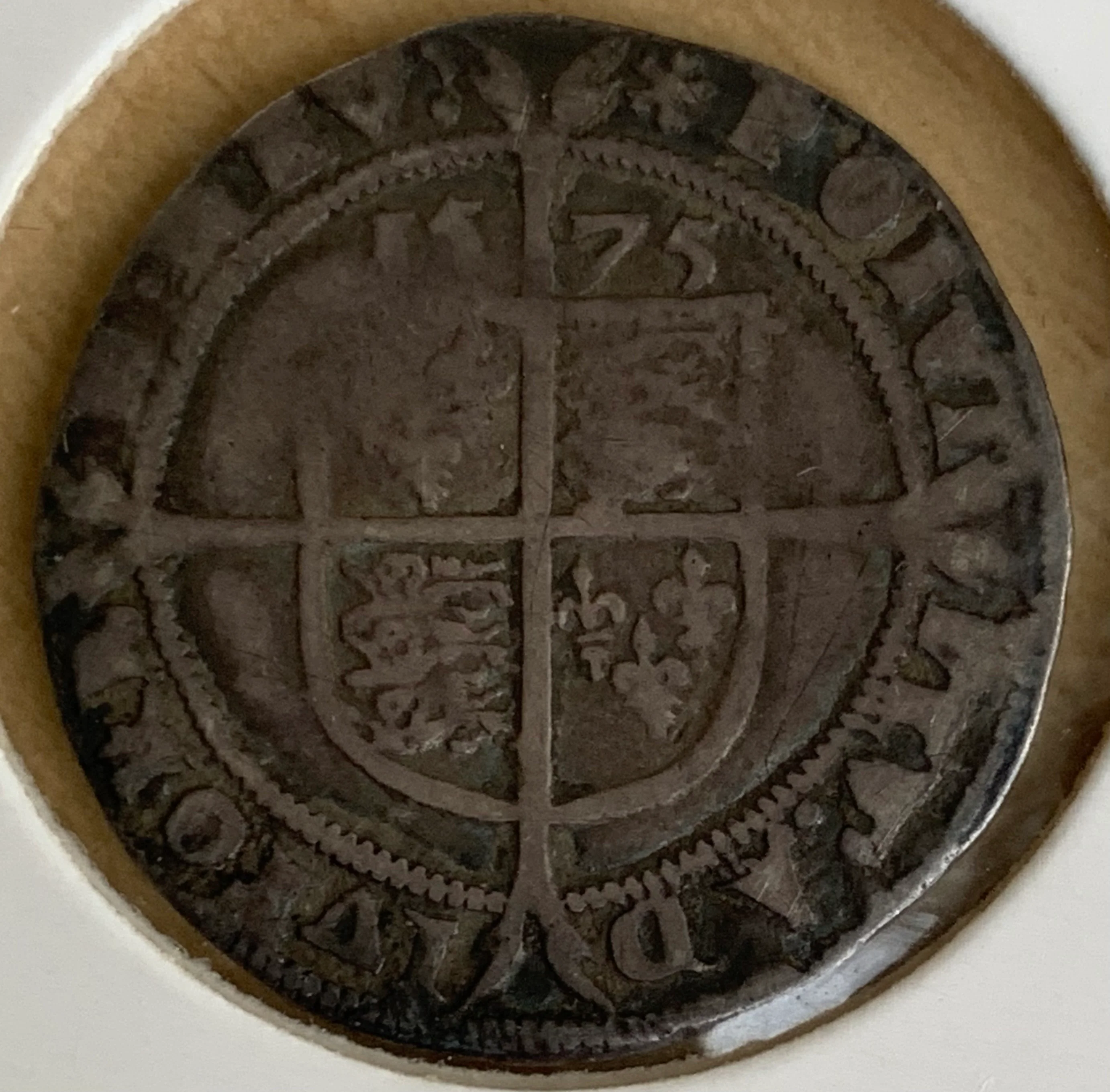 UK Great Britain: 1575 Elizabeth I Silver Sixpence 6d - Image 2