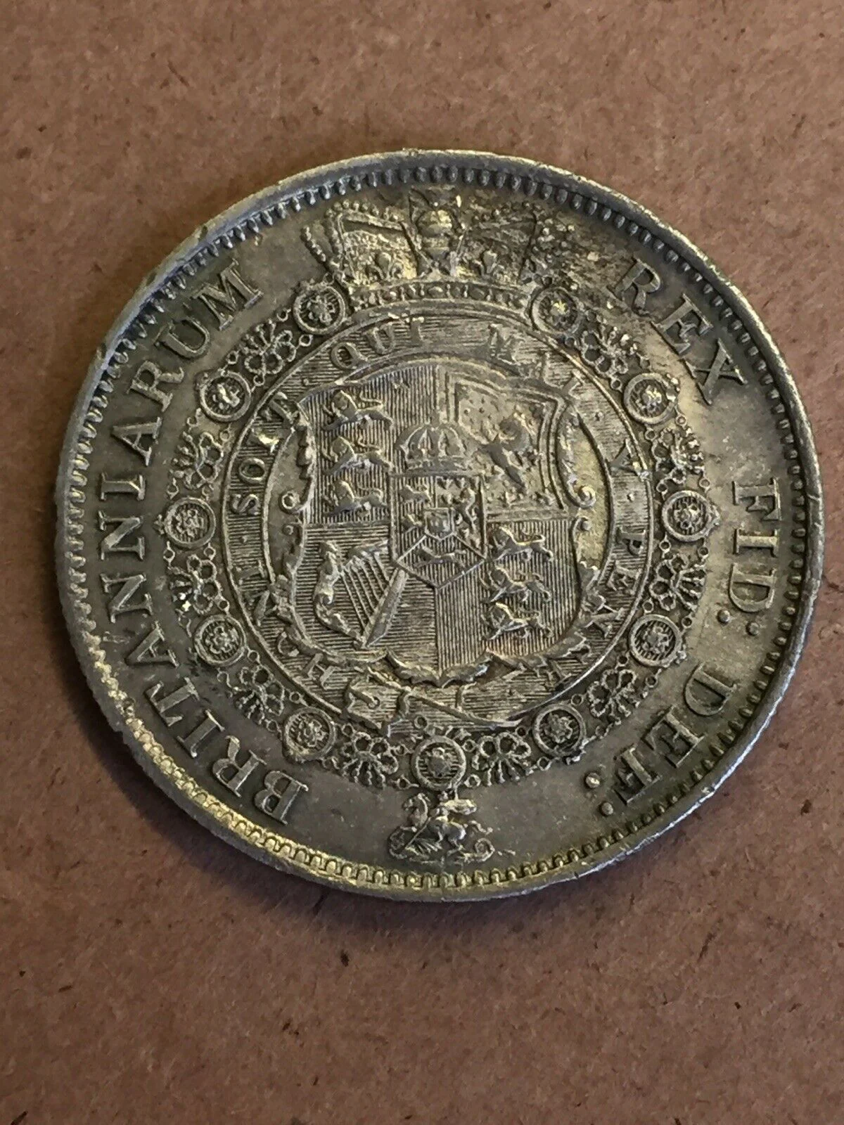UK Great Britain 1817 George III 2/6 Half Crown aUnc S3788 - Image 2
