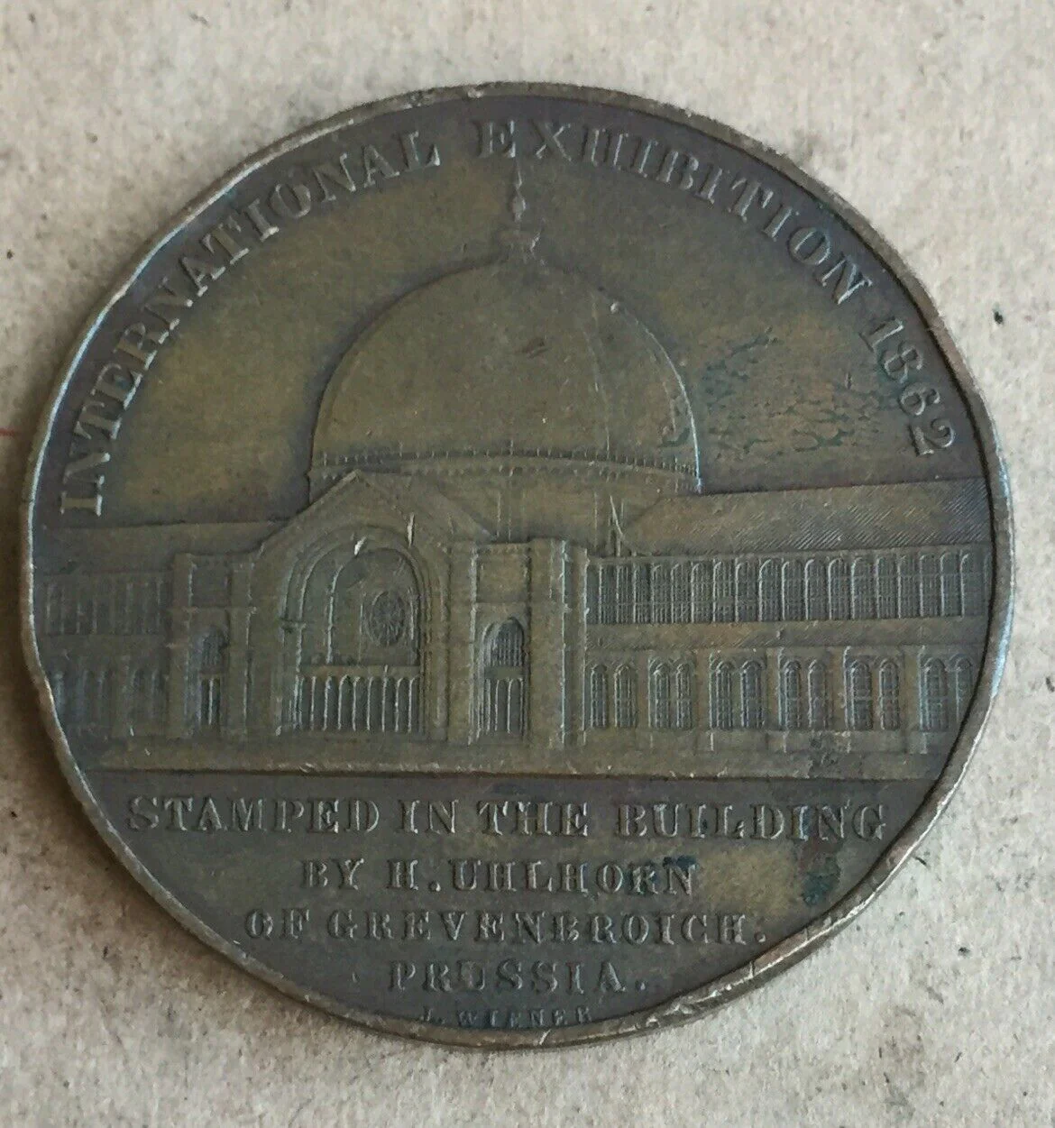 UK Great Britain 1862 International Exhibition Prussia Prince Consort Albert Medal
