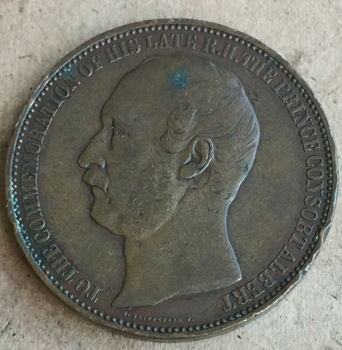 UK Great Britain 1862 International Exhibition Prussia Prince Consort Albert Medal - Image 2