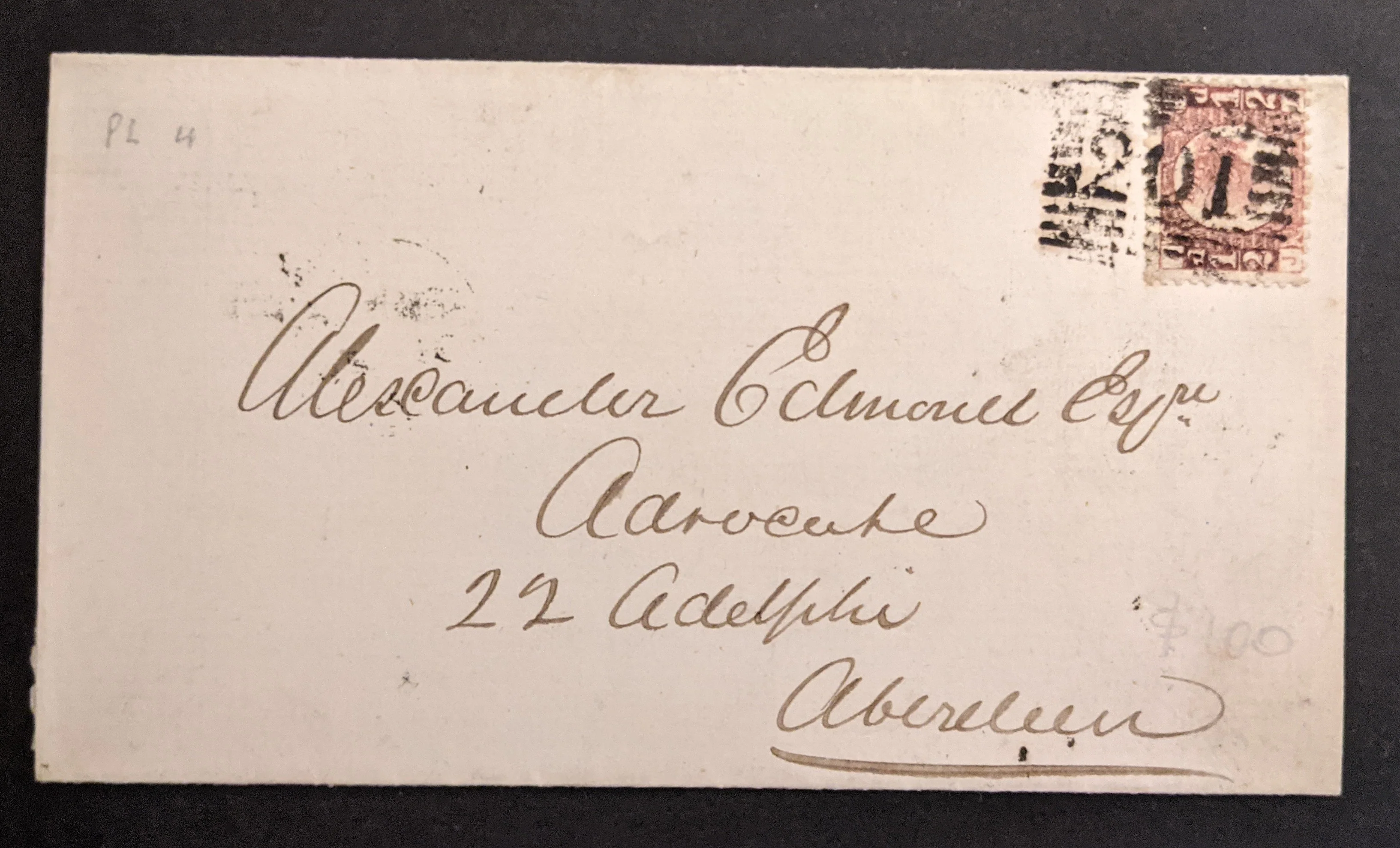 GB Great Britain 1871 29th Sept Announcing Special Board Meeting Town Hall Kintore - Image 2