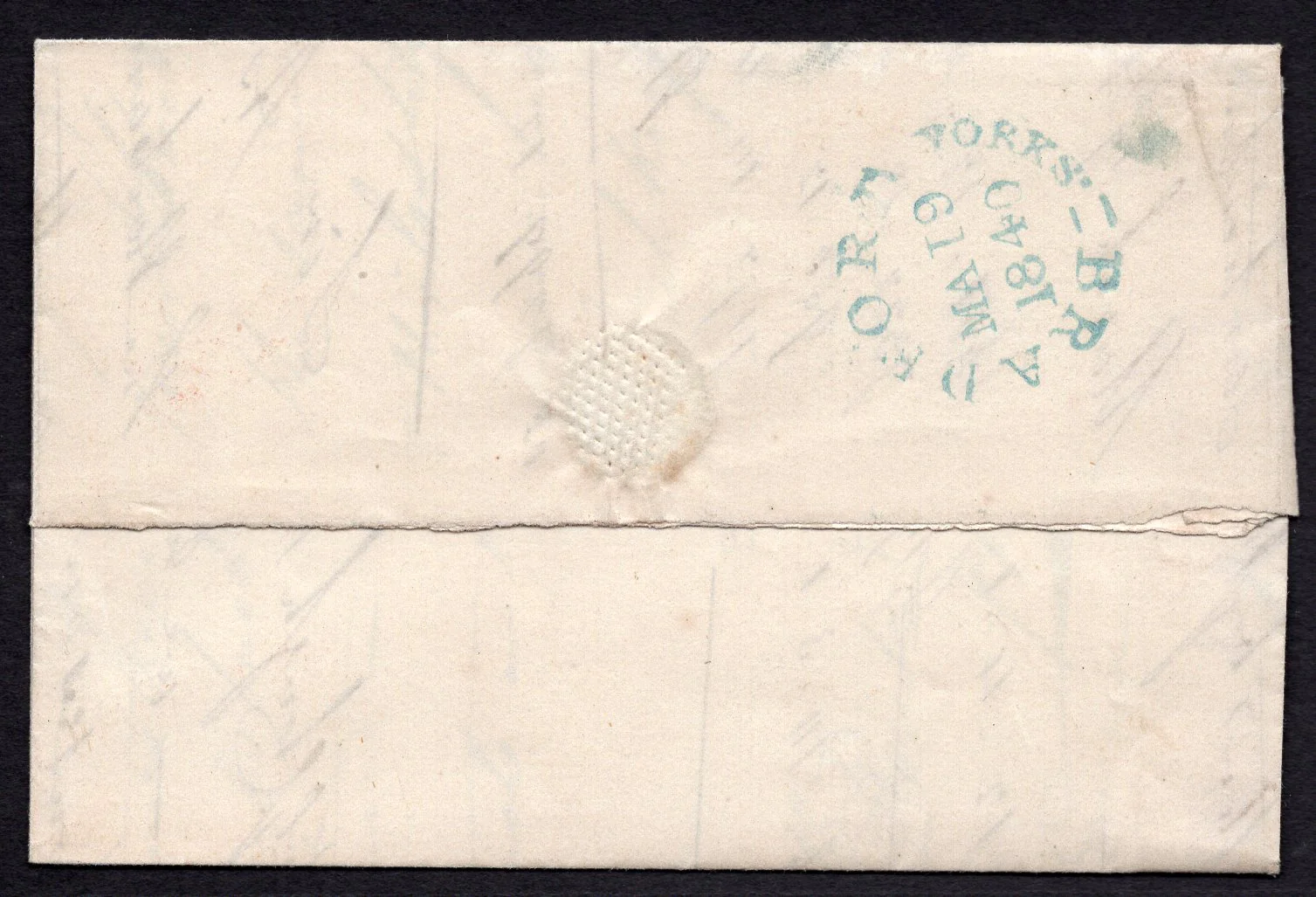 GB Great Britain Paid One Penny Superb Cancel with Variety all N's Reversed from Bradford UK - Image 2