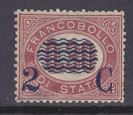 Italy SG 26  2c on 30c red Mint no gum