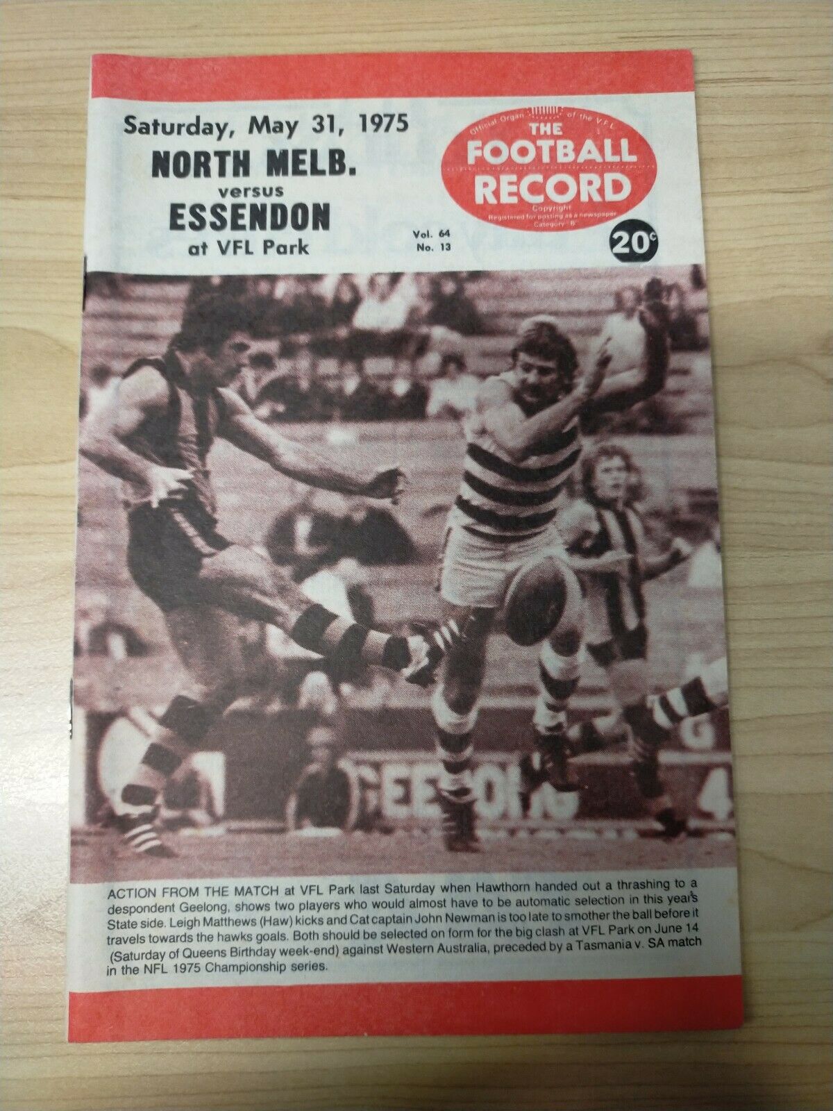 VFL 1975 Lot of Football Records - North Melbourne Premiership Year - Image 3