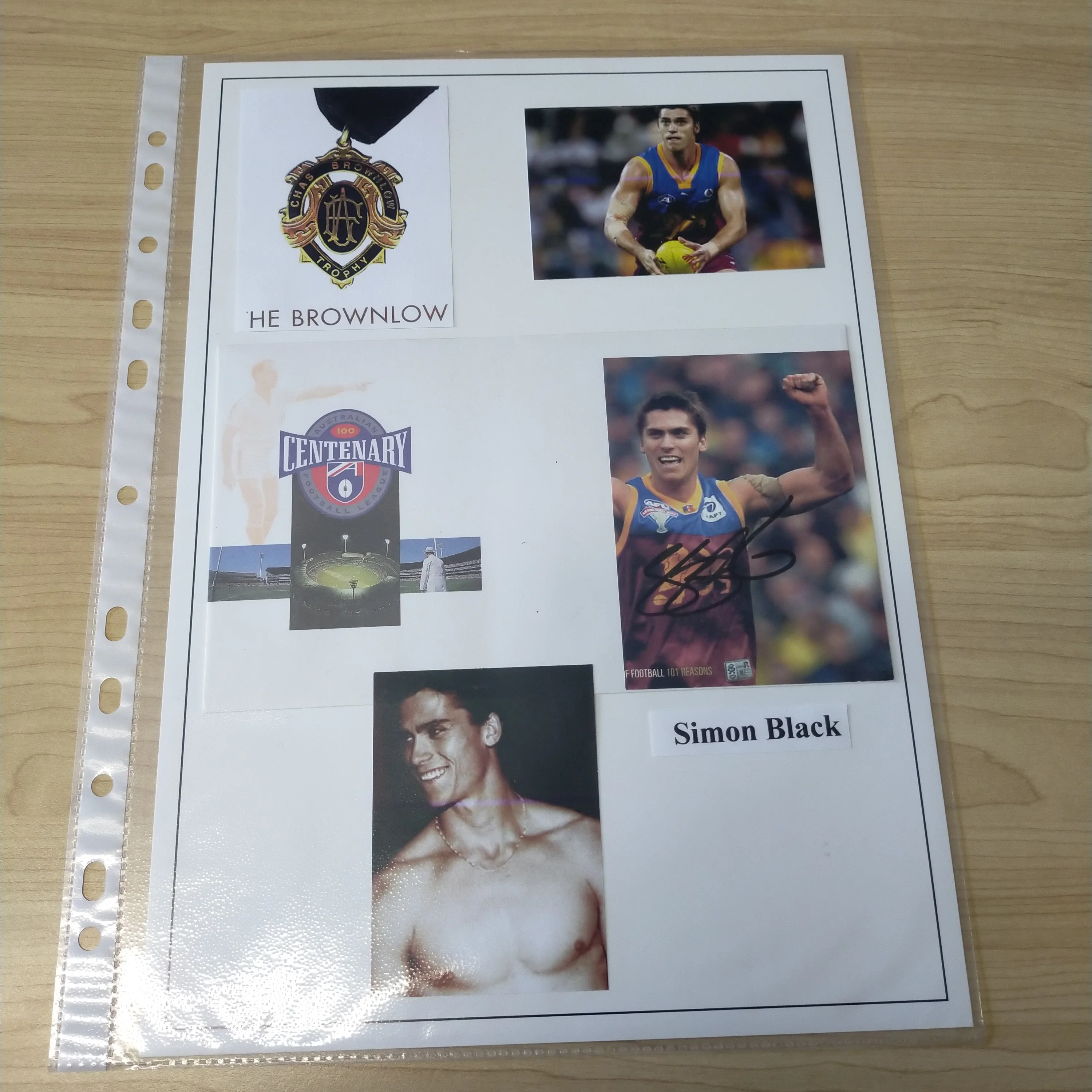 Lot of 5 AFL VFL Brisbane Lions Player Signatures - Image 7