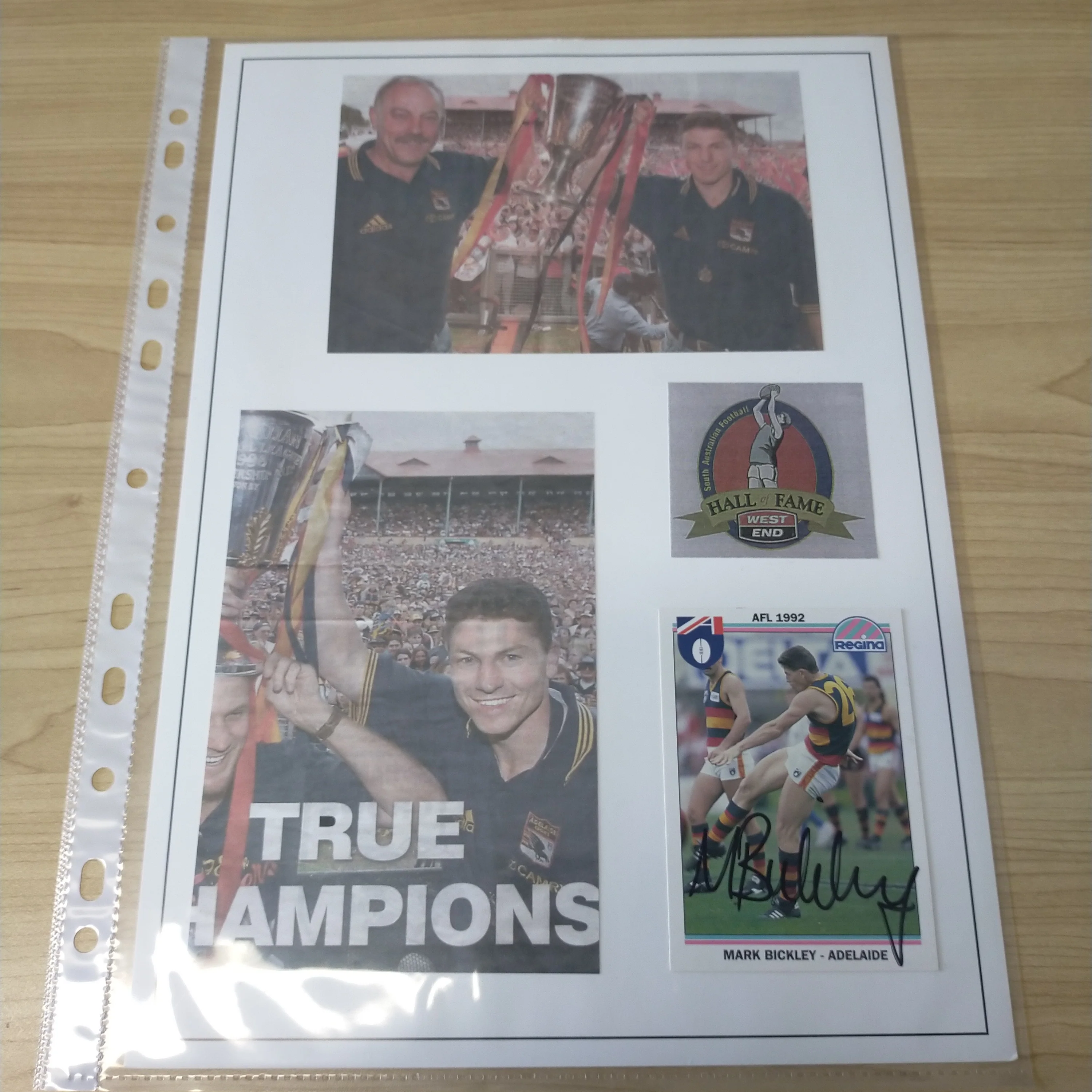 Lot of 6 AFL VFL Adelaide Crows Player Signatures - Image 4