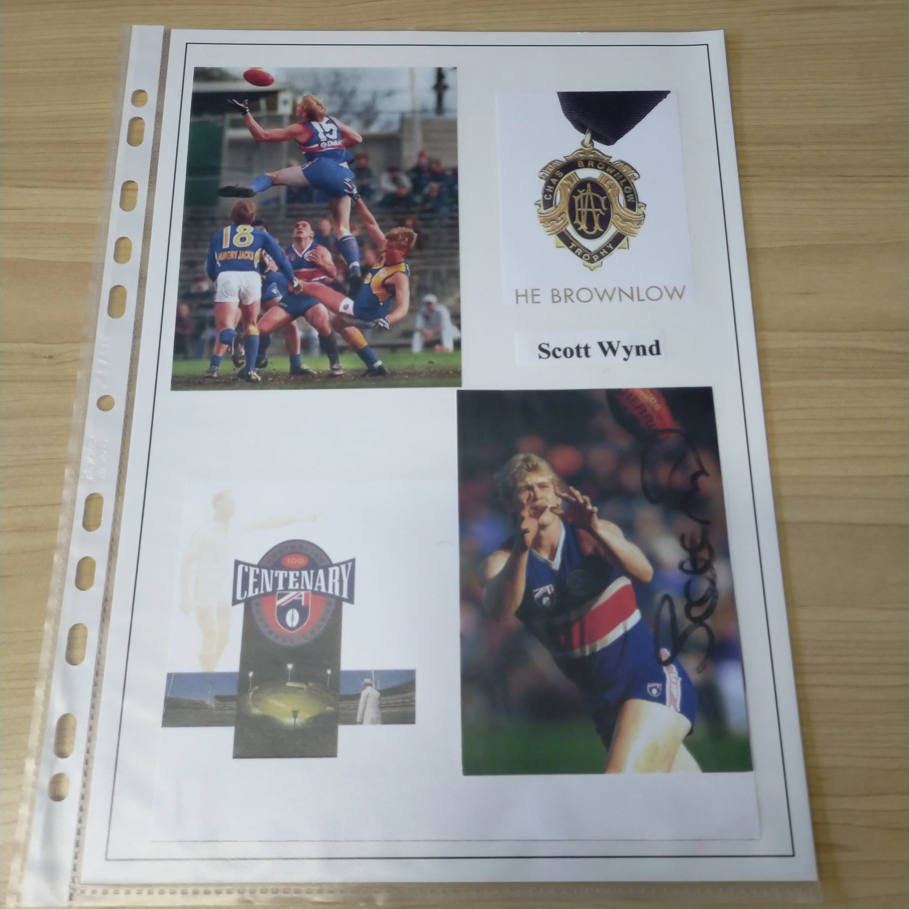 Lot of 6 AFL VFL Western Bulldogs Footscray Player Signatures - Image 8