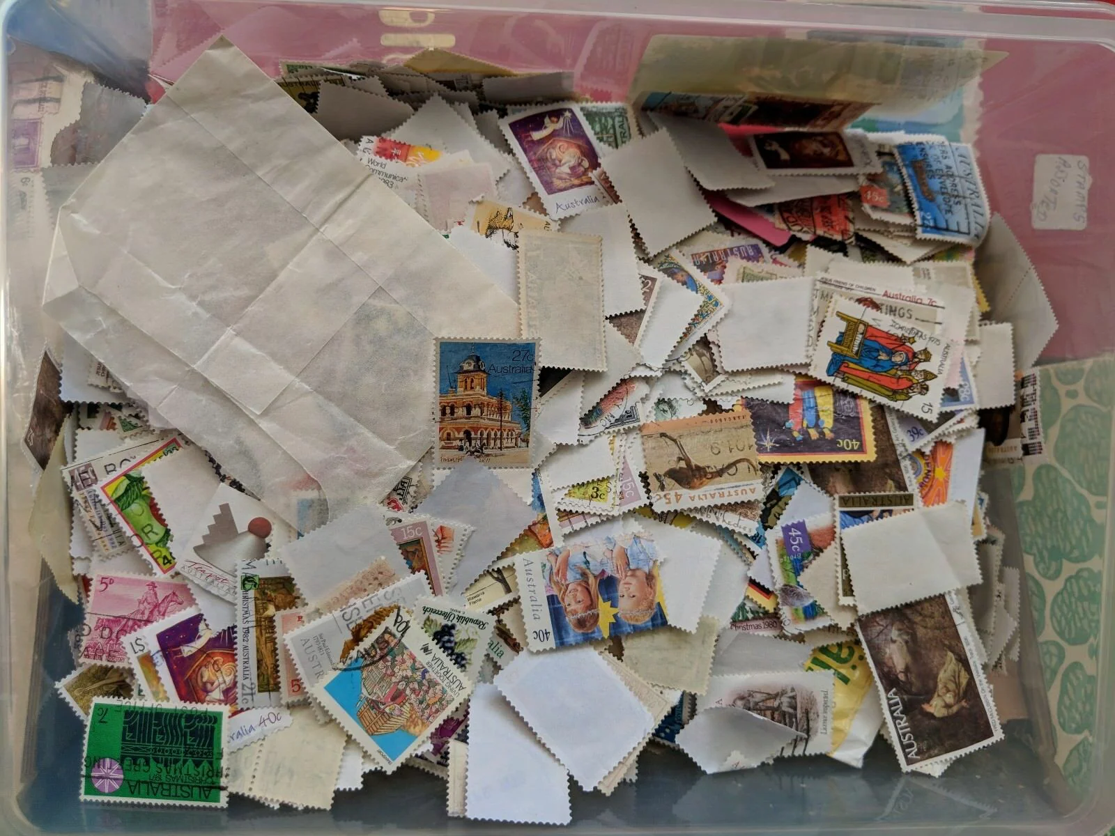 Lucky Dip Large Box of World Stamps. Hours of fun to be had! - Image 2