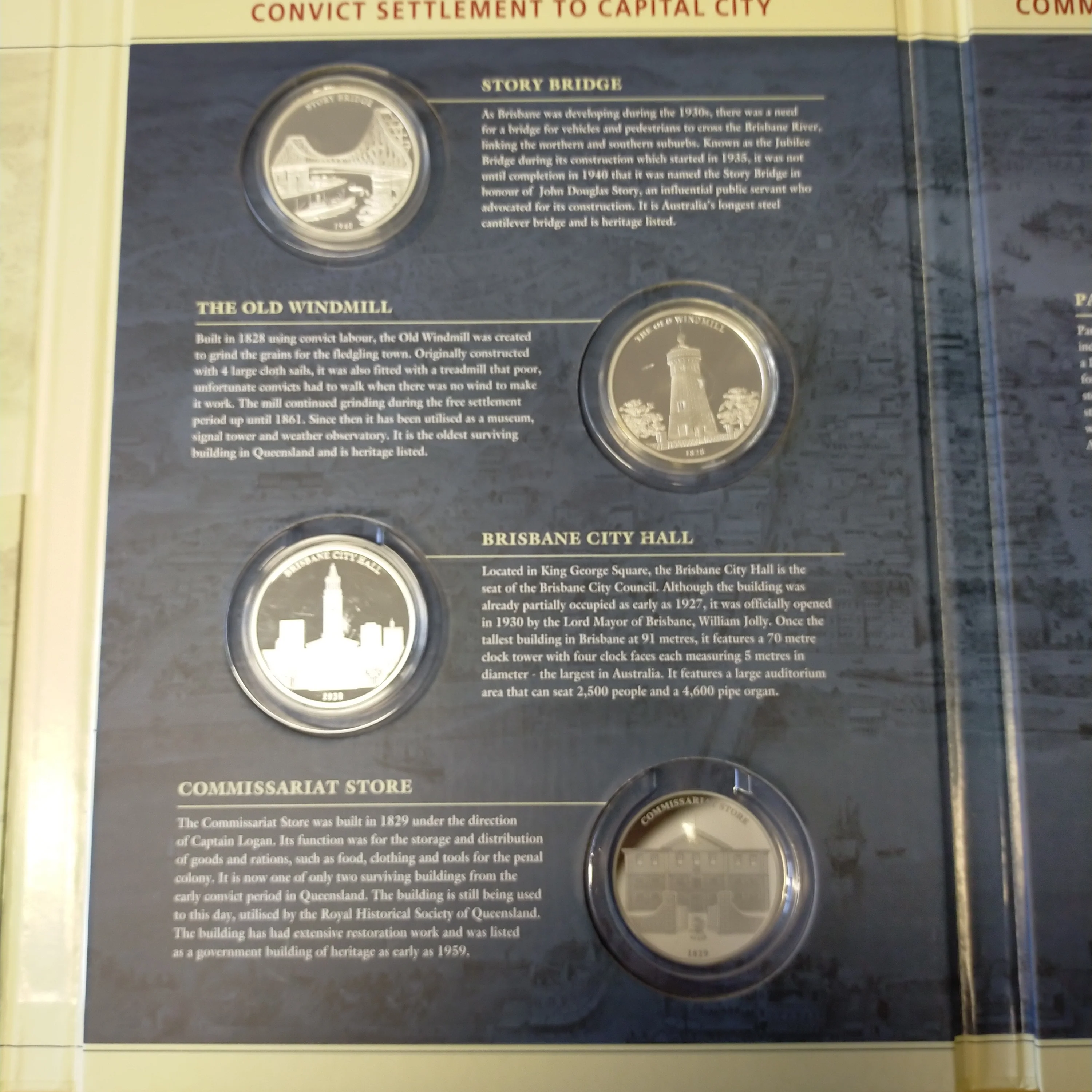 Macquarie Mint Brisbane Convict Settlement to Capital City Coin Set With 5/8 Medallions - Image 4