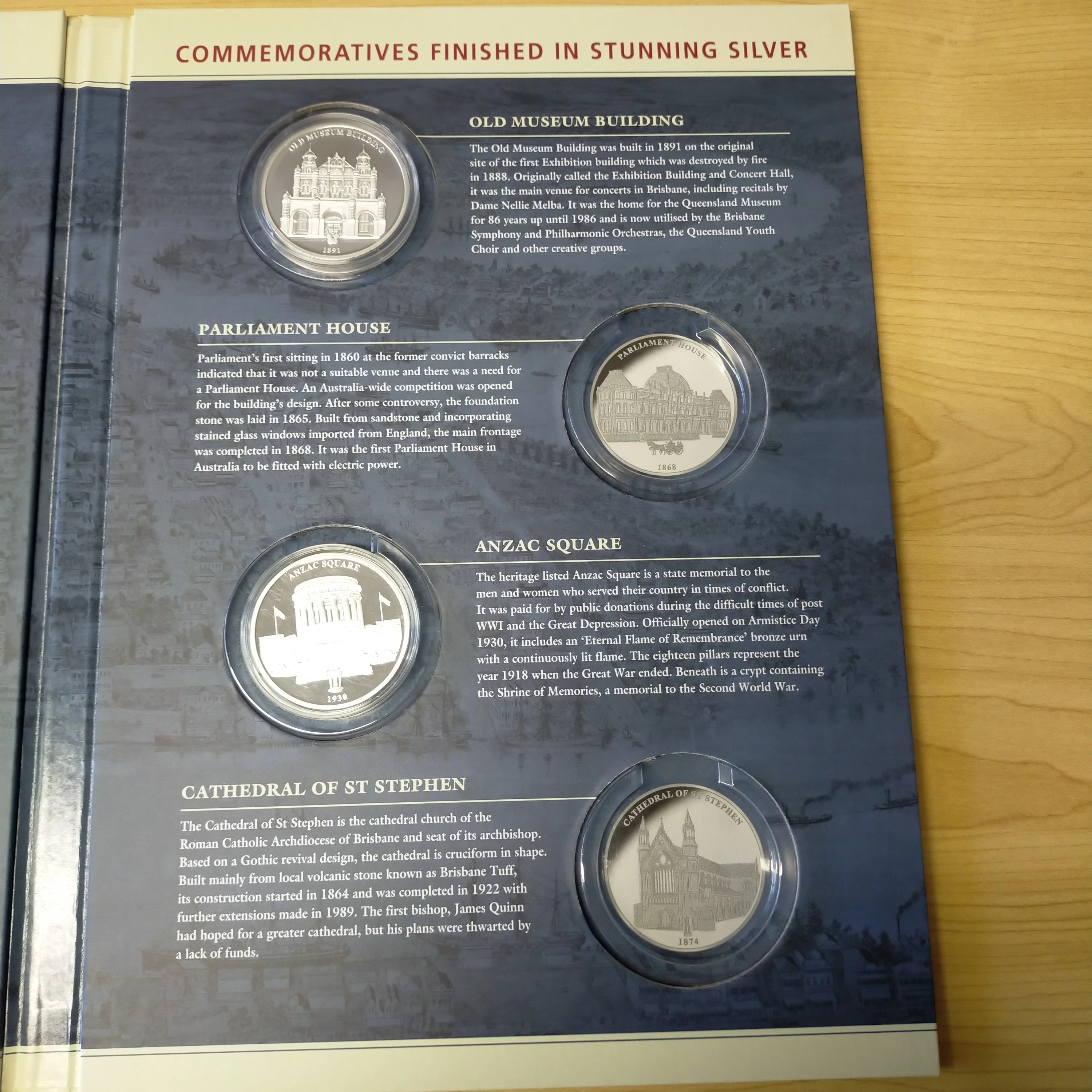 Macquarie Mint Brisbane Convict Settlement to Capital City Coin Set With 5/8 Medallions - Image 5