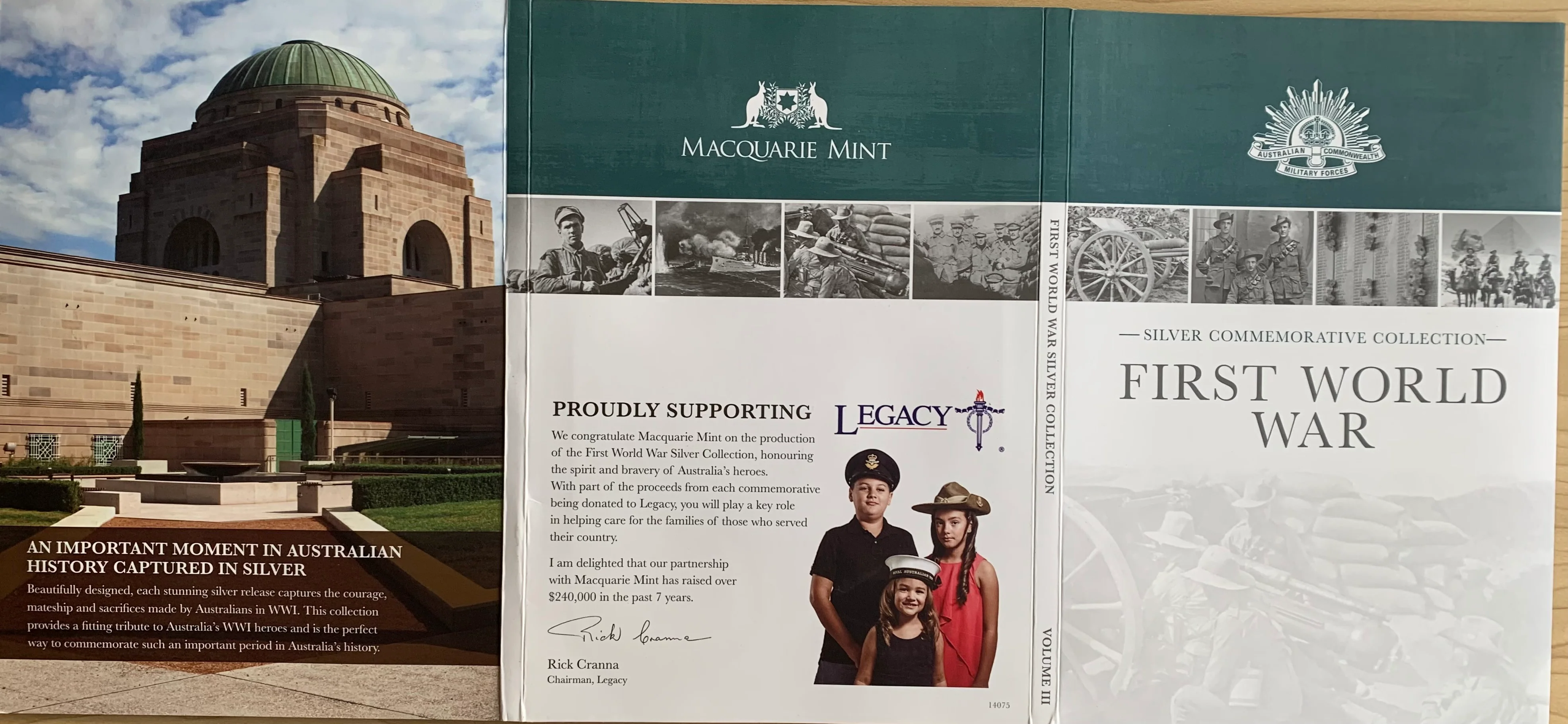 Macquarie Mint First World War 8 Silver Medallions Commemorative Collection - Image 2