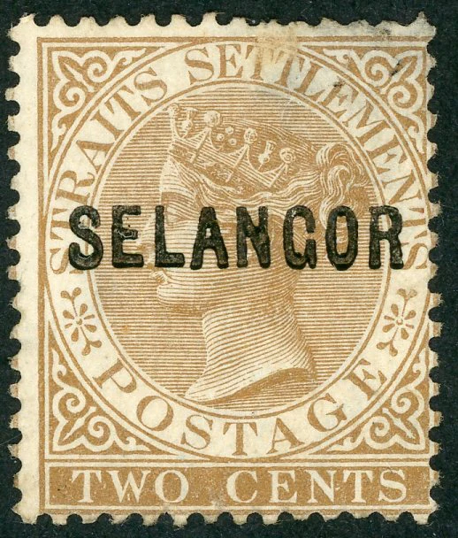 Malayan States Selangor SG 16 2c Straits Settlements Queen Victoria FU