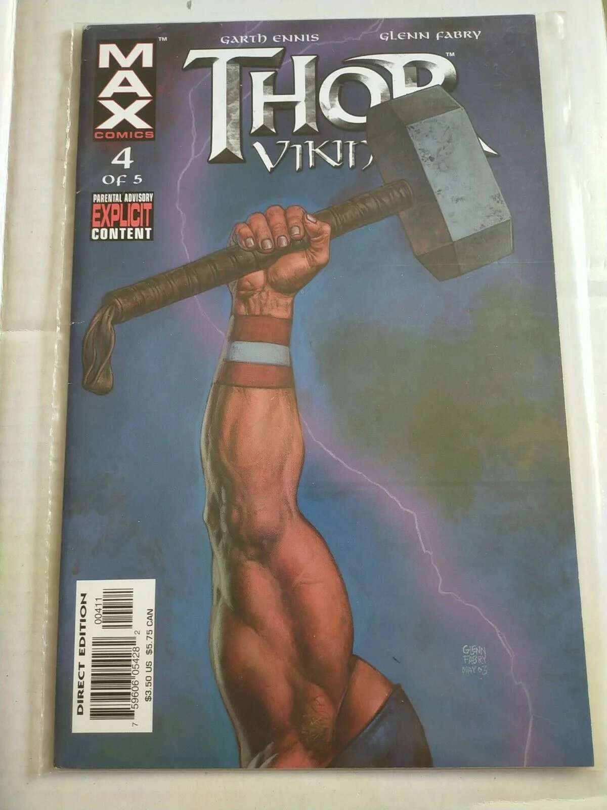 Max Comics 2003 Thor Viking Comic 4 of 5