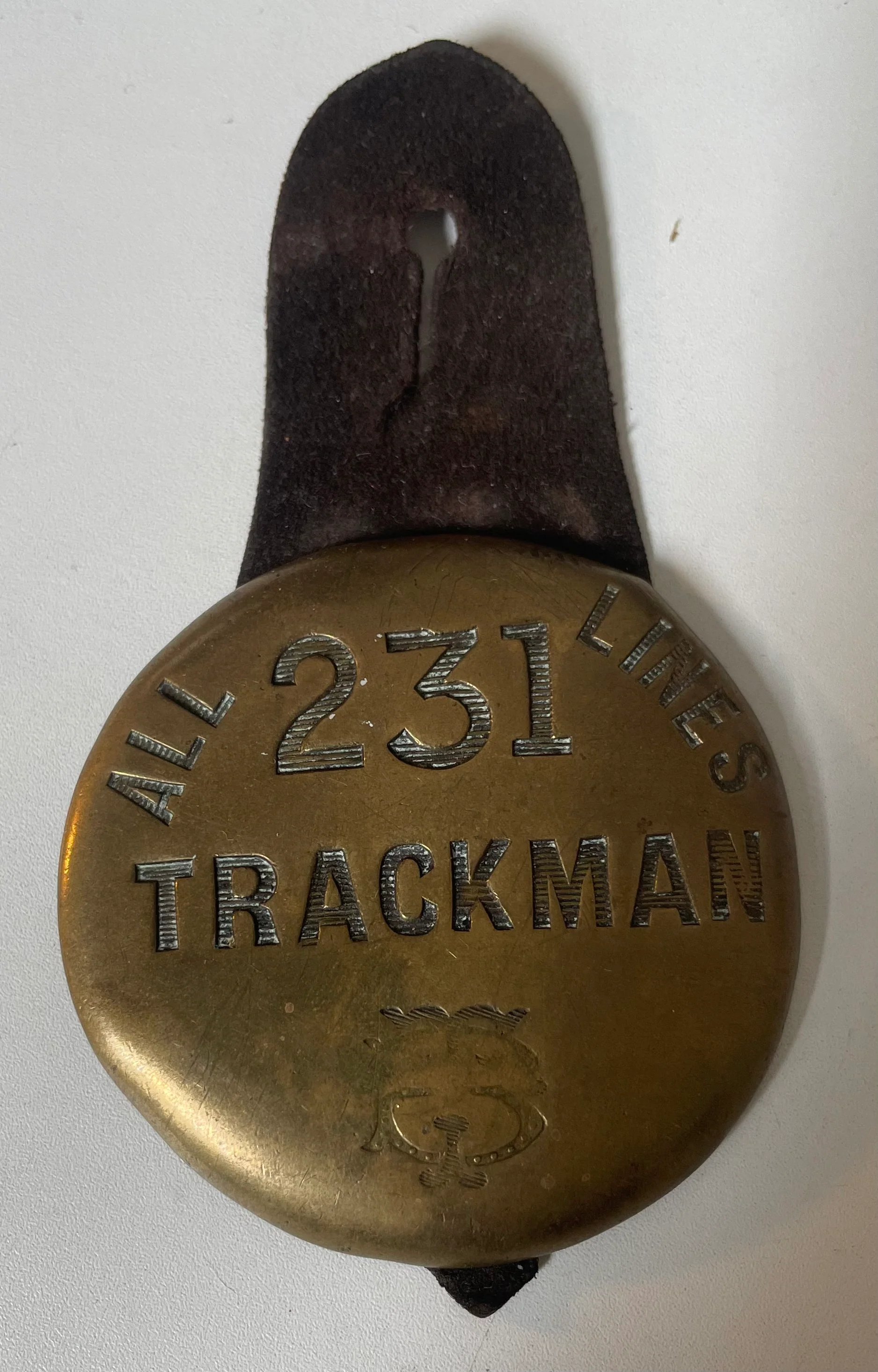 Melbourne Tramways Trackman Badge c1916