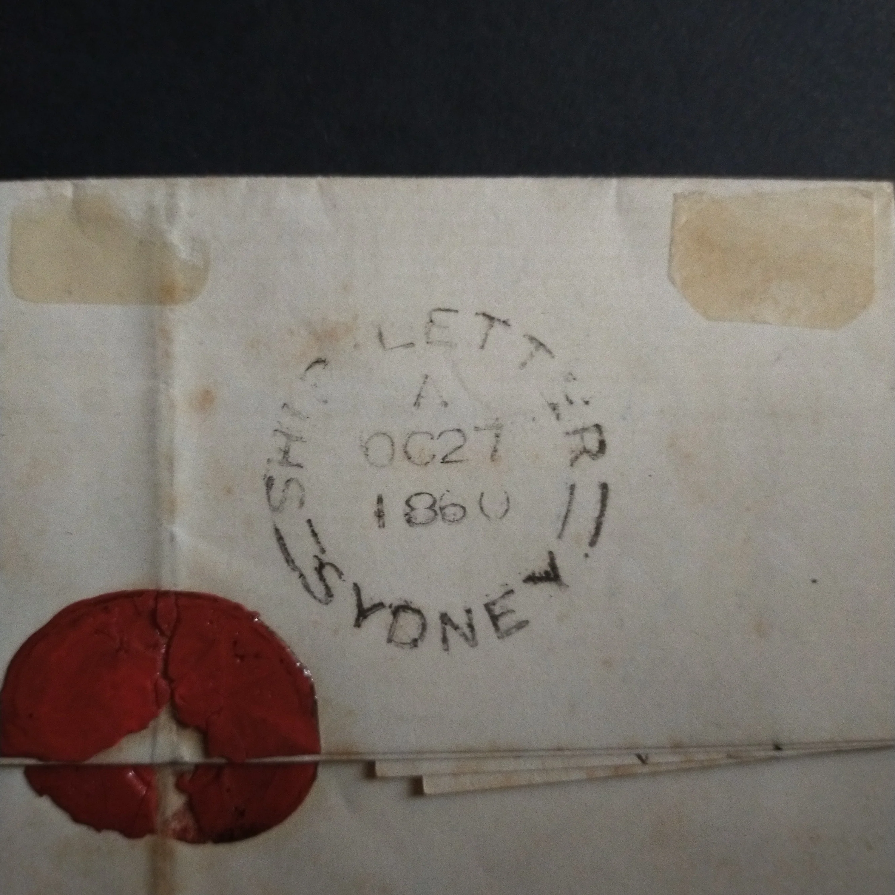 Moreton Bay District: 1860 Entire to Sydney with 6d Greyish-Brown Diadem Imperf tied by numeral '96' in rays - Image 5