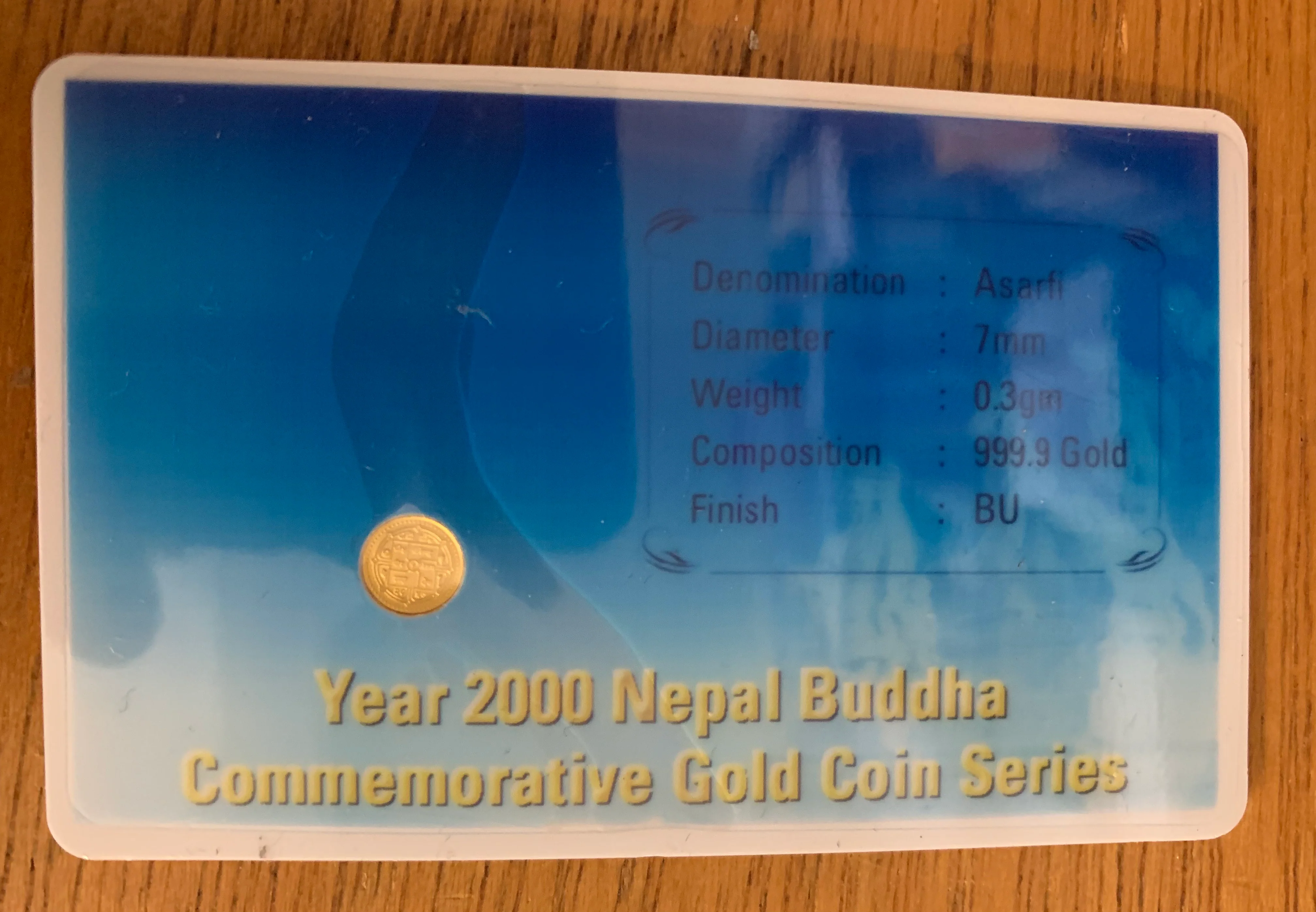 Nepal 2000 Asarfi Buddha Gold Coin. - Image 3