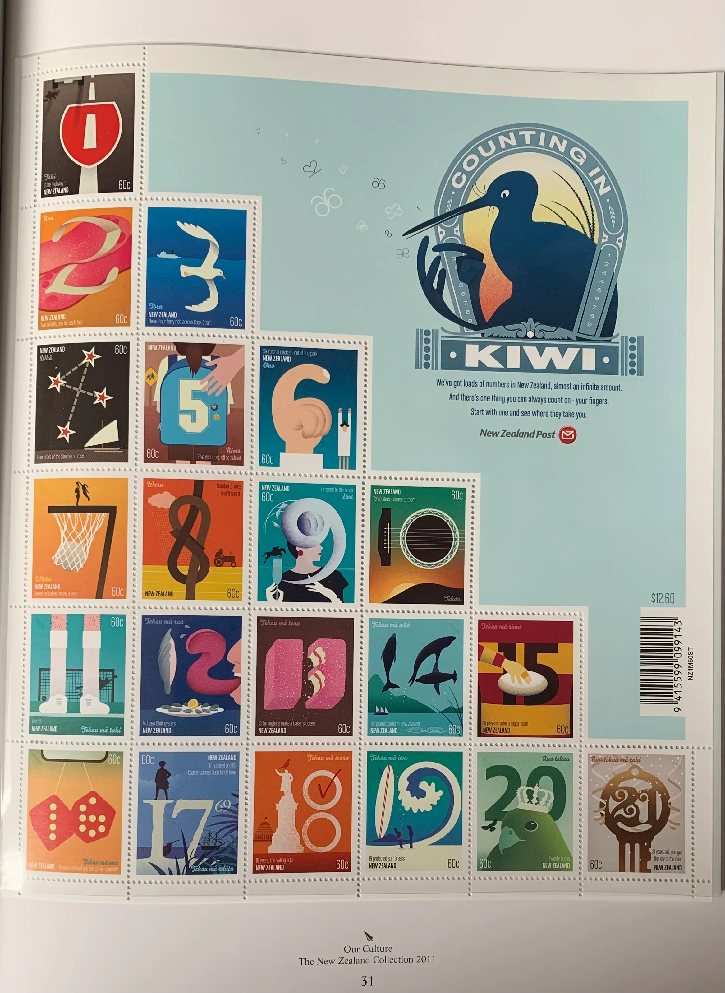 New Zealand 2011 Post Office Year Book containing all the different simplified stamps issued that year - Image 9