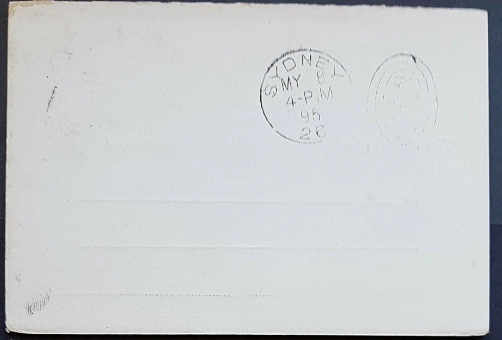 NSW Australia Victoria 1d + 1d Arms Reply Post Card HG 4a, Newtown - Melbourne - Image 2