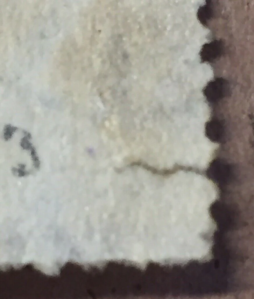 NSW Australian States 1877 8d Yellow diadem SG218 Used Pair. Small Tear On One - Image 3