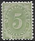NSW Australian States SG D8 Postage Due 5/- green bird animal MLH