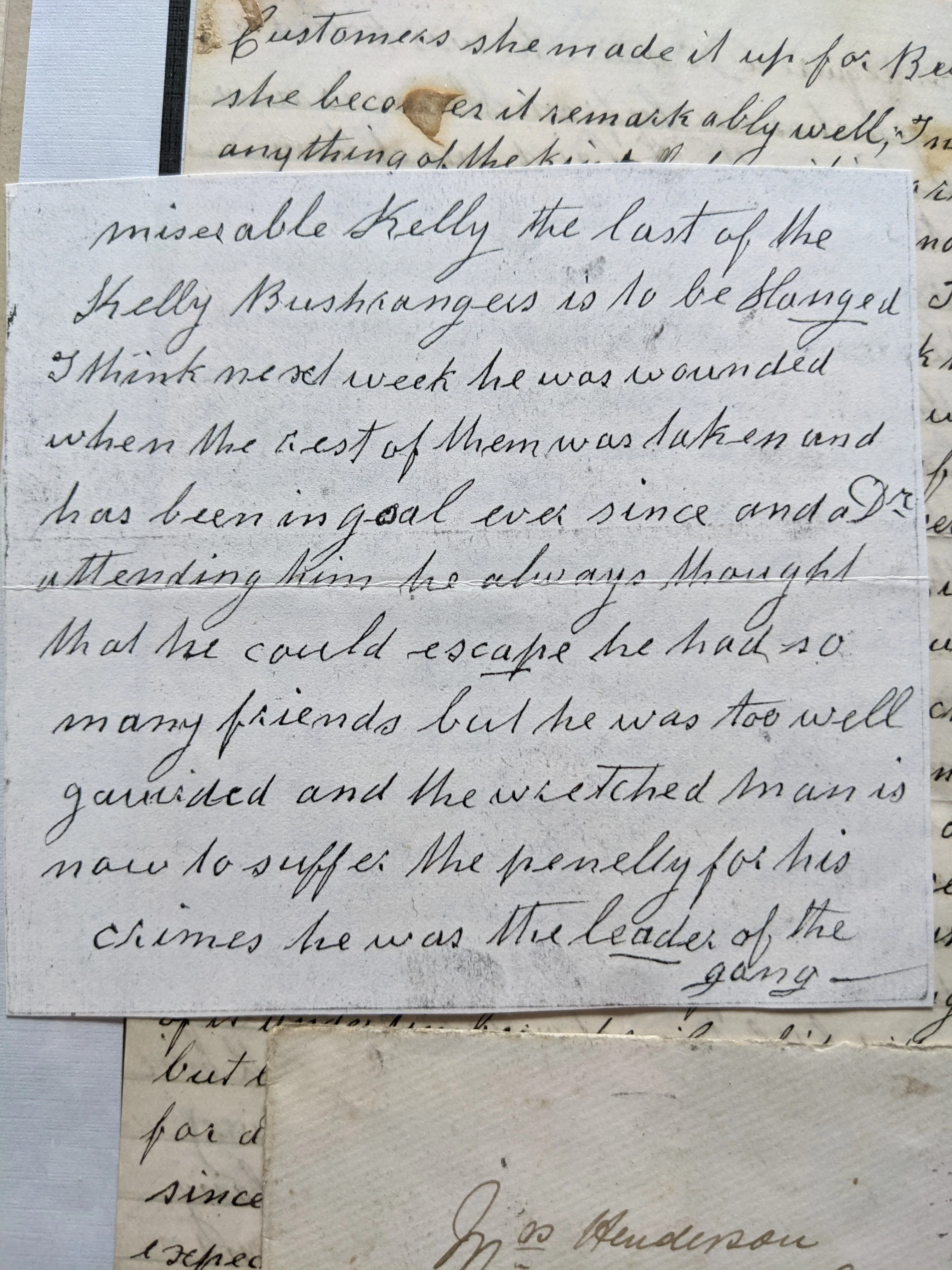 NSW New South Wales 1880 Broughtons Creek Letter mentions Ned Kelly - Image 2