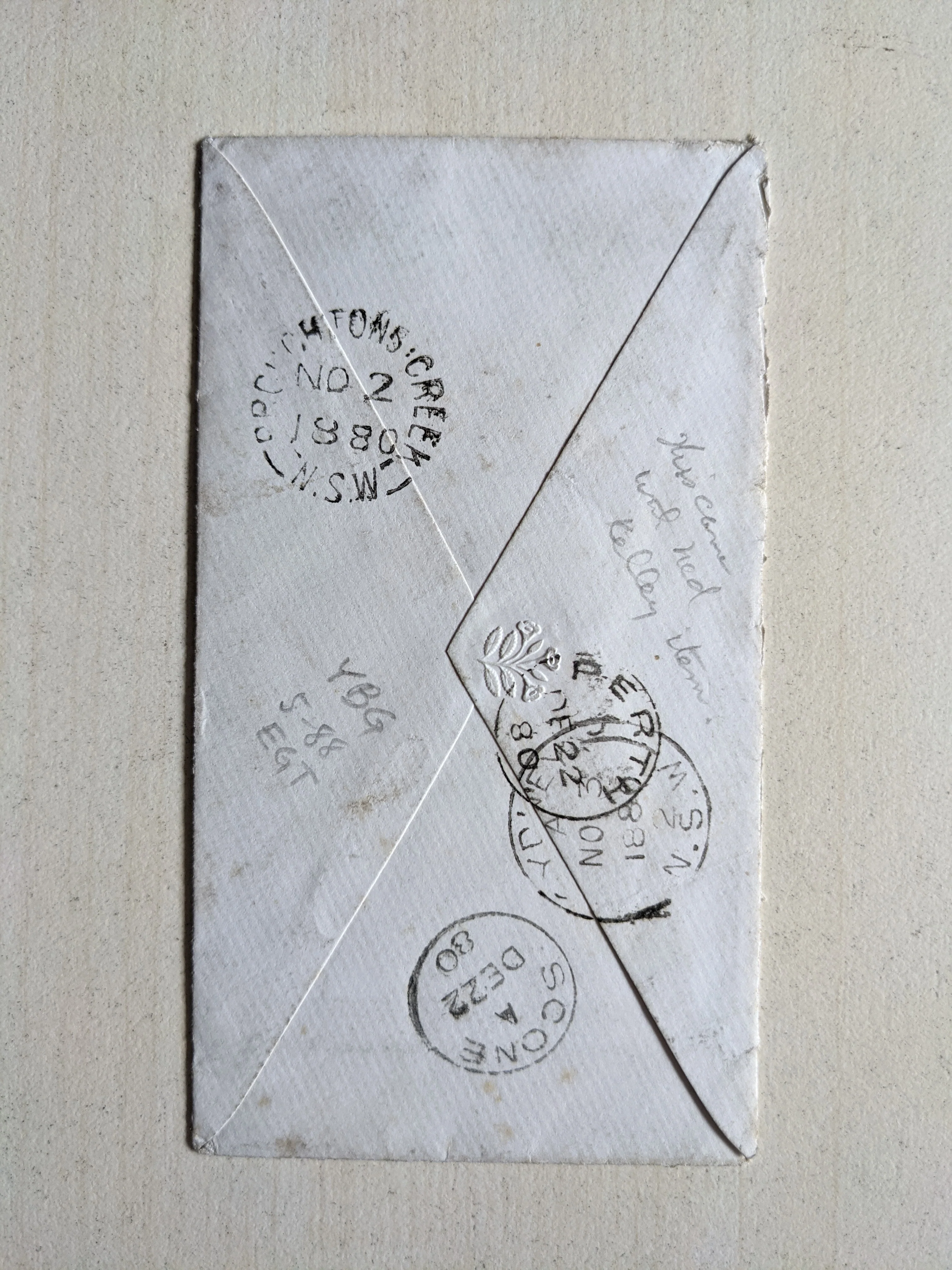 NSW New South Wales 1880 Broughtons Creek Letter mentions Ned Kelly - Image 5