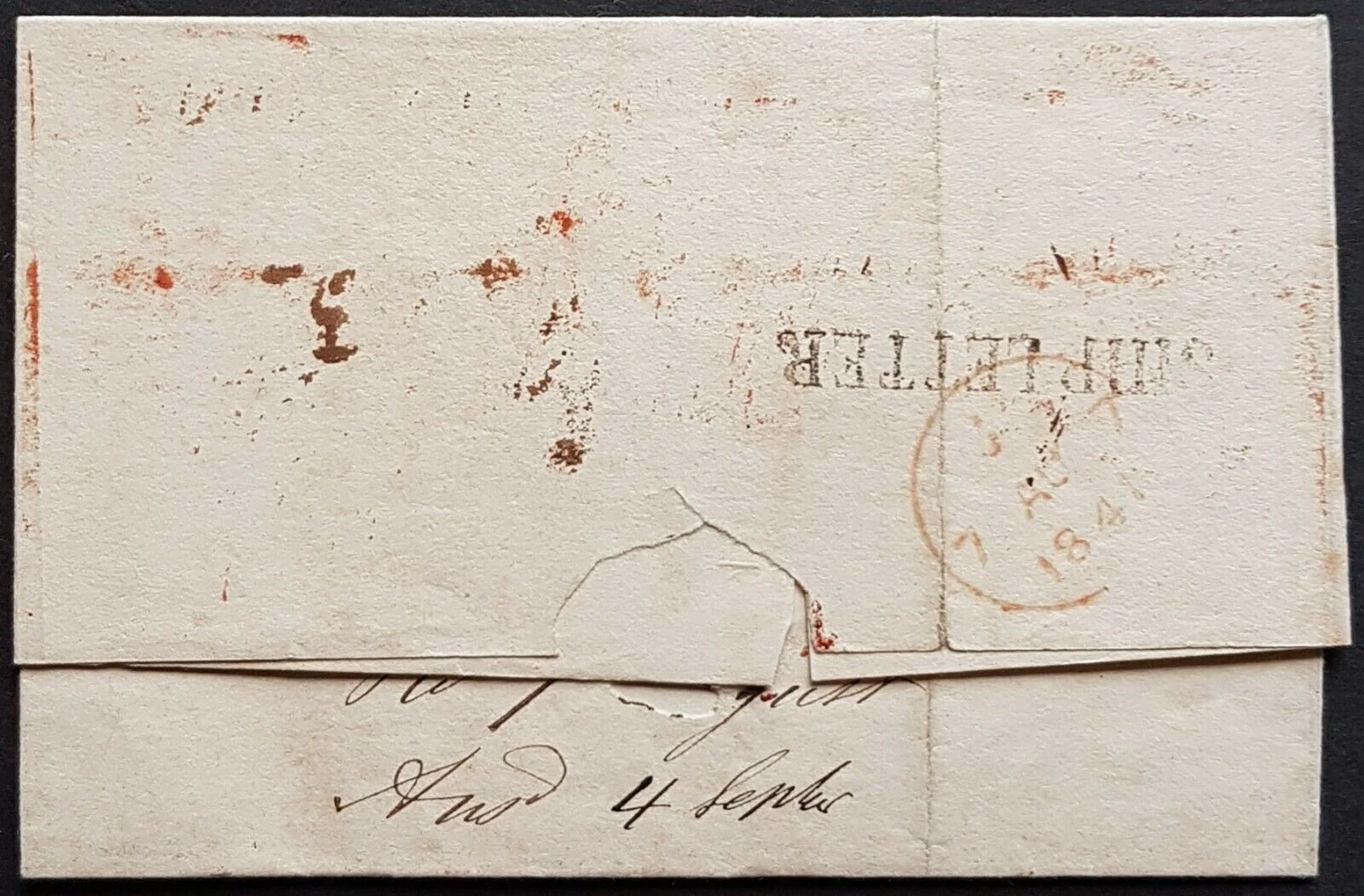 NSW Pre stamp ship letter Sydney Au 5 1841 to London arrived 7 Au 1841 - Image 2