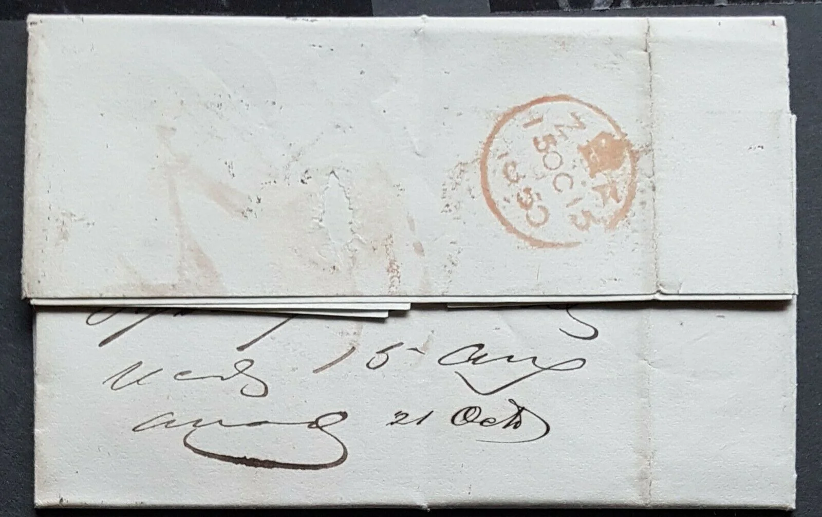NSW Pre stamp ship letter Sydney Ju 4 1850 to London 15 Oc 1850 - Image 2