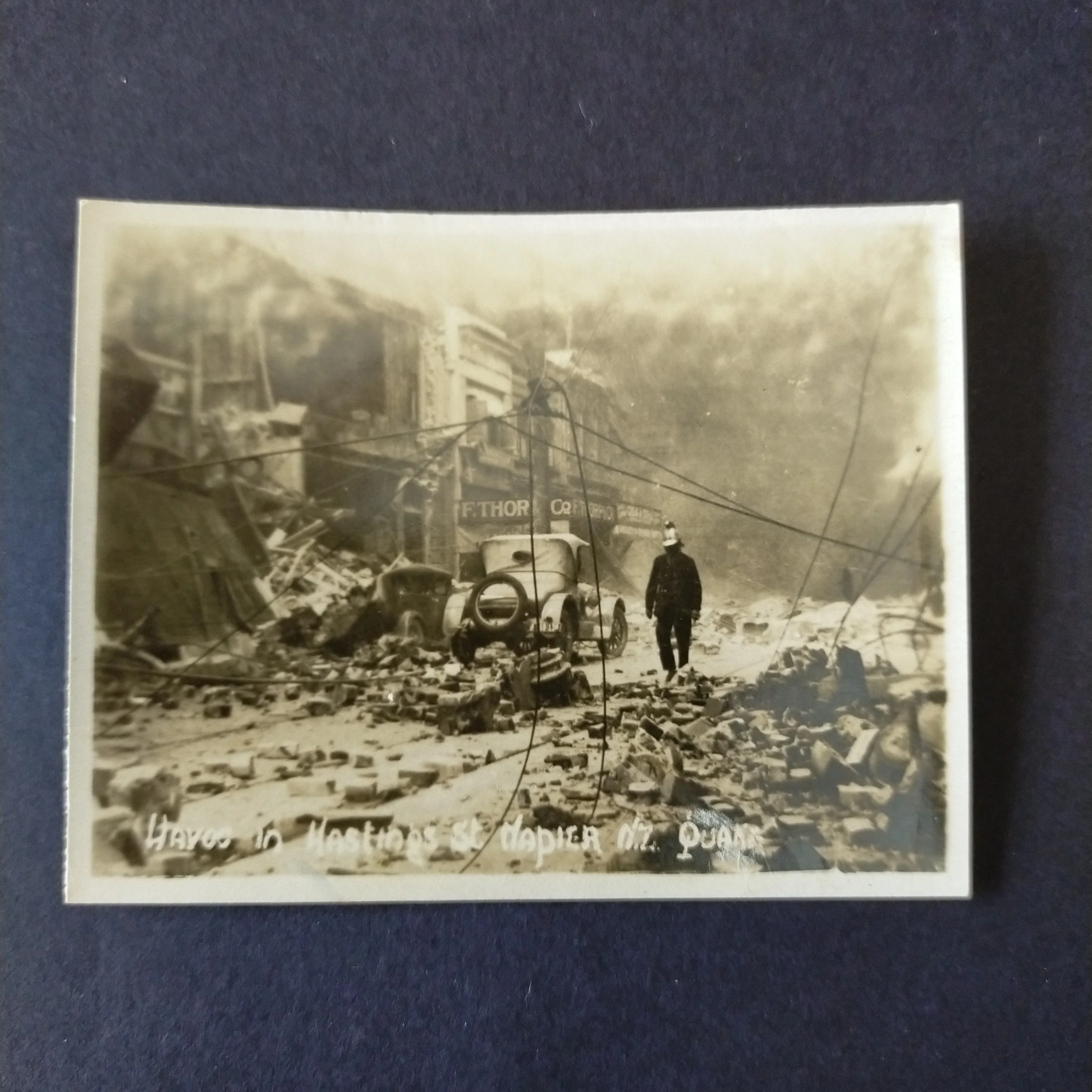NZ New Zealand Vintage Photographs Napier Earthquake - Image 4