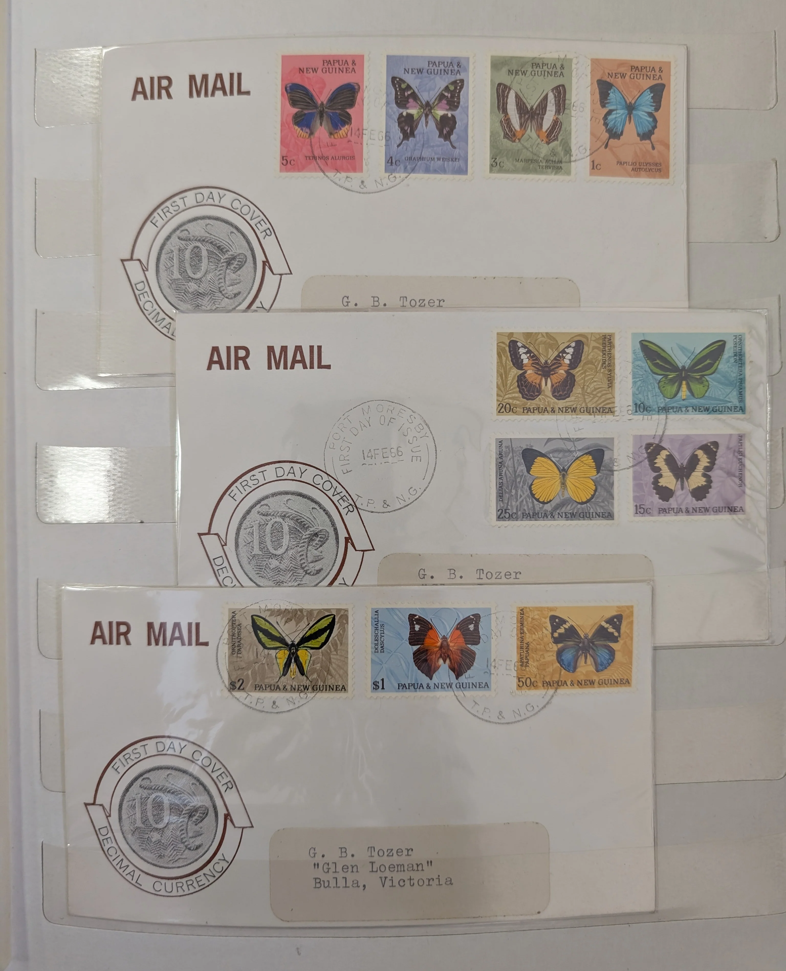 Papua New Guinea 1960-1984, Collection of 71 Different Covers with beautiful sets of stamps - Image 3