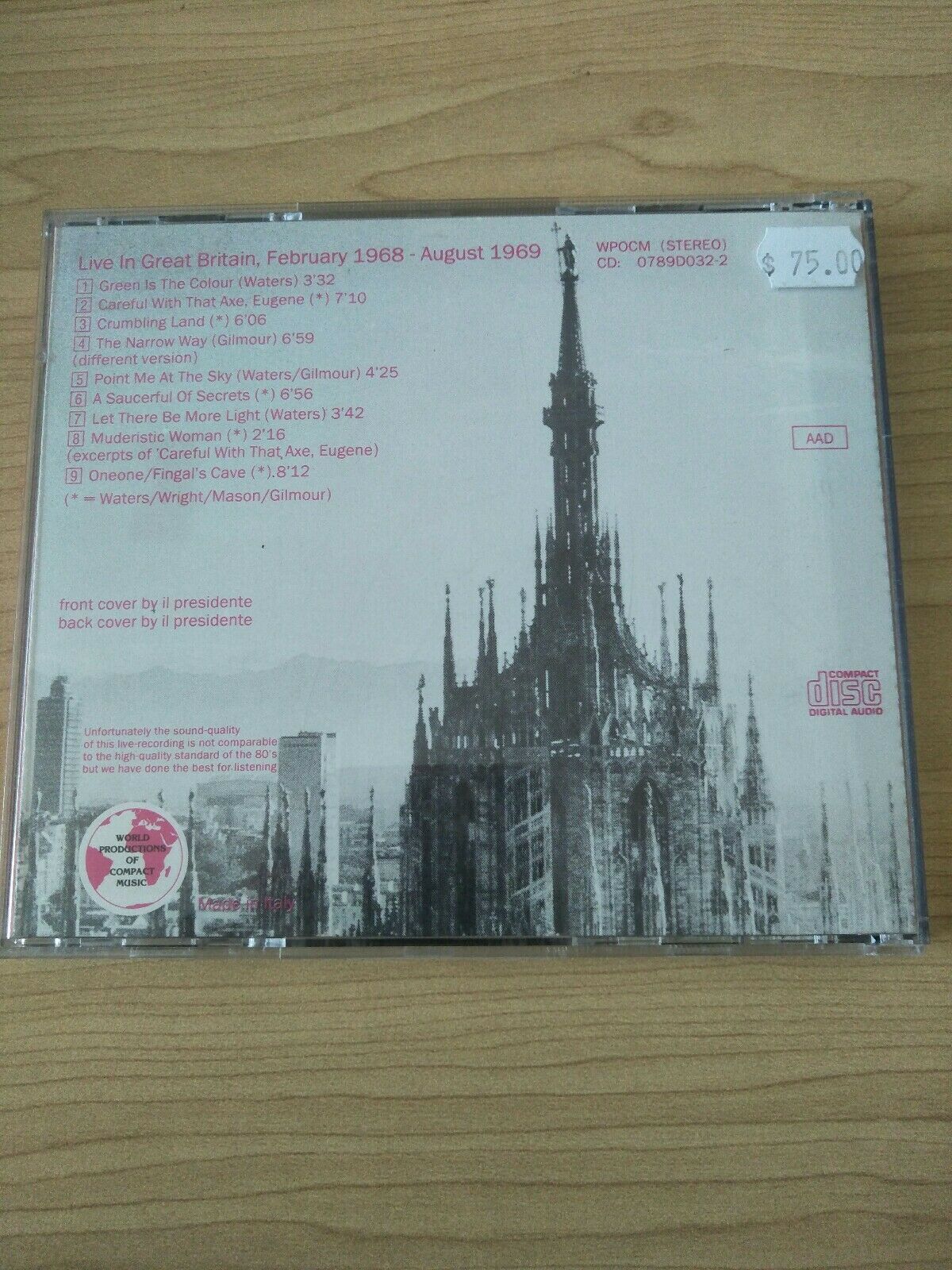 Pink Floyd - More Relics CD Recorded Live In Great Britain 1968-69 - Image 2