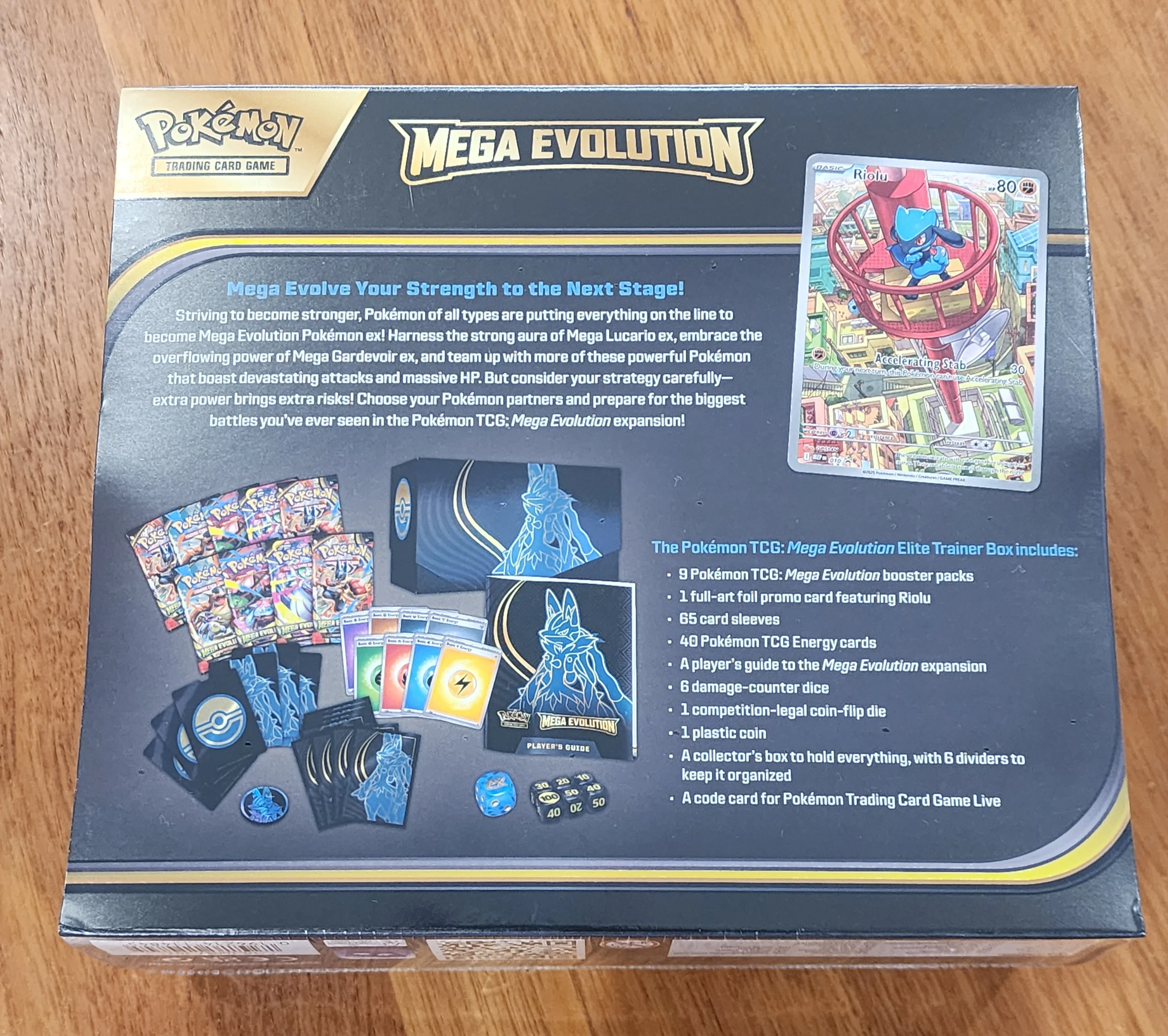 POKEMON TCG MEGA EVOLUTION ETB ELITE TRAINER BOX (LUCARIO) NEW SEALED FACTORY - Image 2