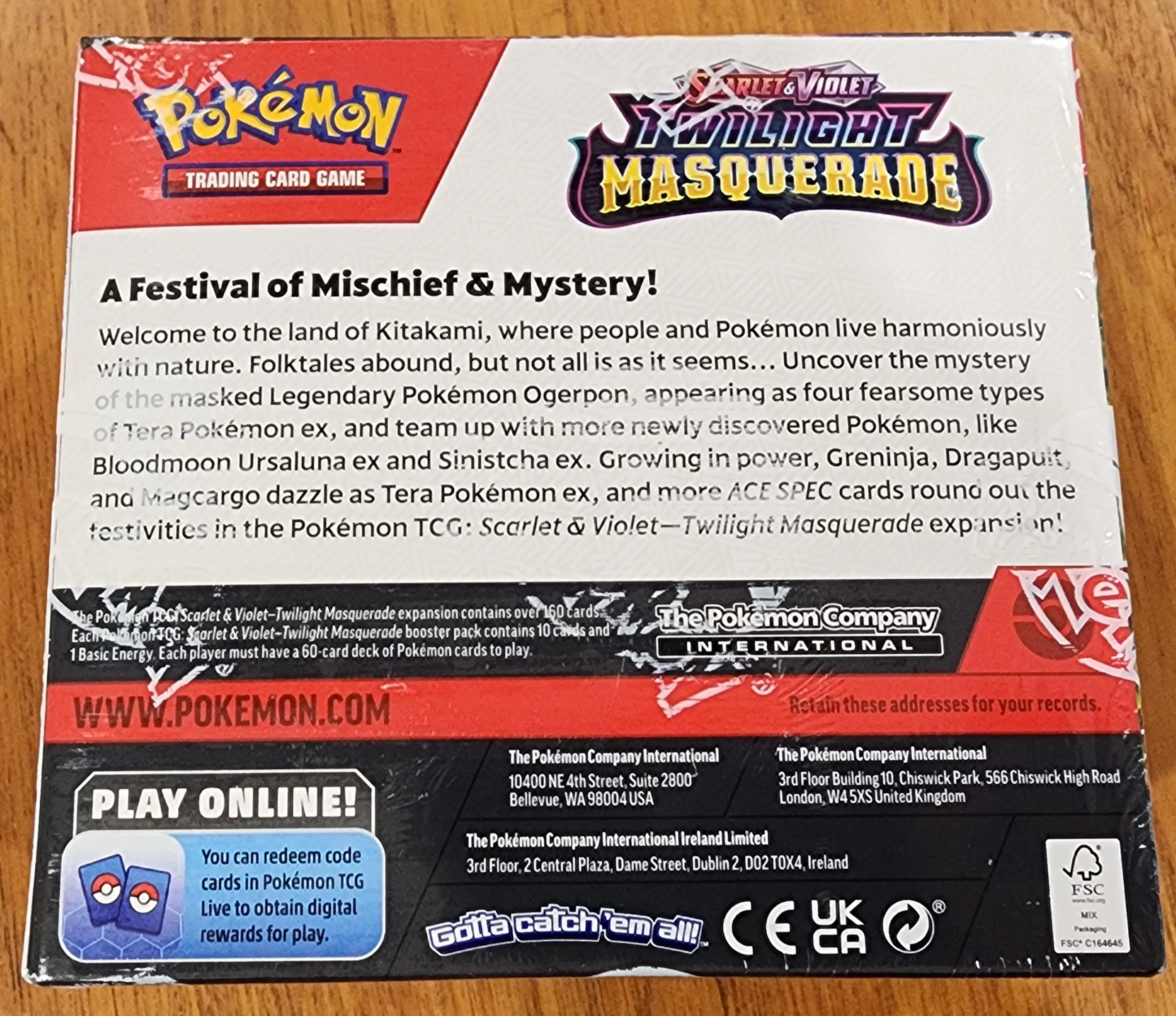 Pokemon TCG Scarlet and Violet Twilight Masquerade Booster box - Image 2