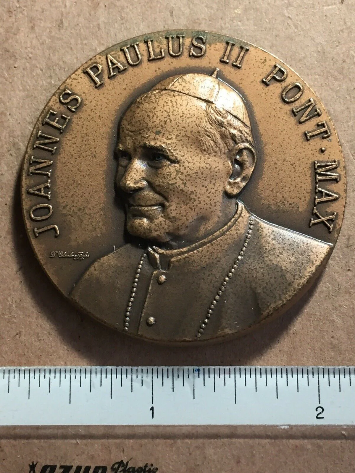 Pope John Paul II Large Attractive Medallion